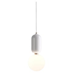 Jaime Hayon Aballs T Me White Suspension Lamp For Parachilna