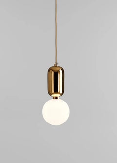 Jaime Hayon Aballs T PE Golden Suspension Lamp For Parachilna