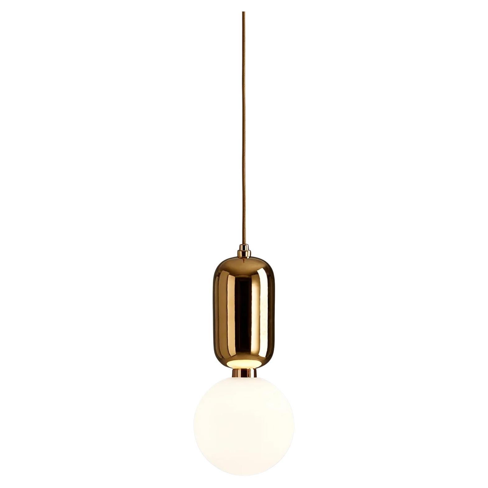 Lampe à suspension T PE dorée Jaime Hayon Aballs pour Parachilna