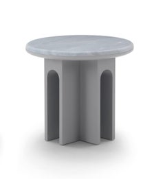 Jaime Hayon 'Arcolor' 50 Side Table in Grey and Bardiglio Marble for Arflex