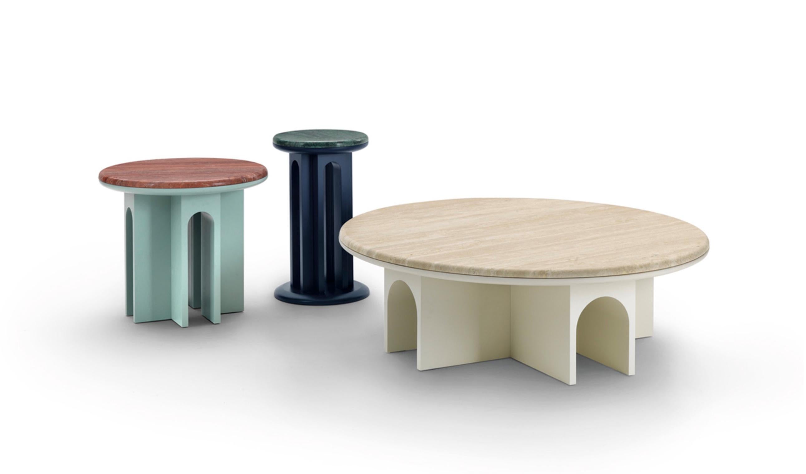 Table d'appoint Arcolor 50 en gris et marbre Bardiglio de Jaime Hayon pour Arflex en vente 2
