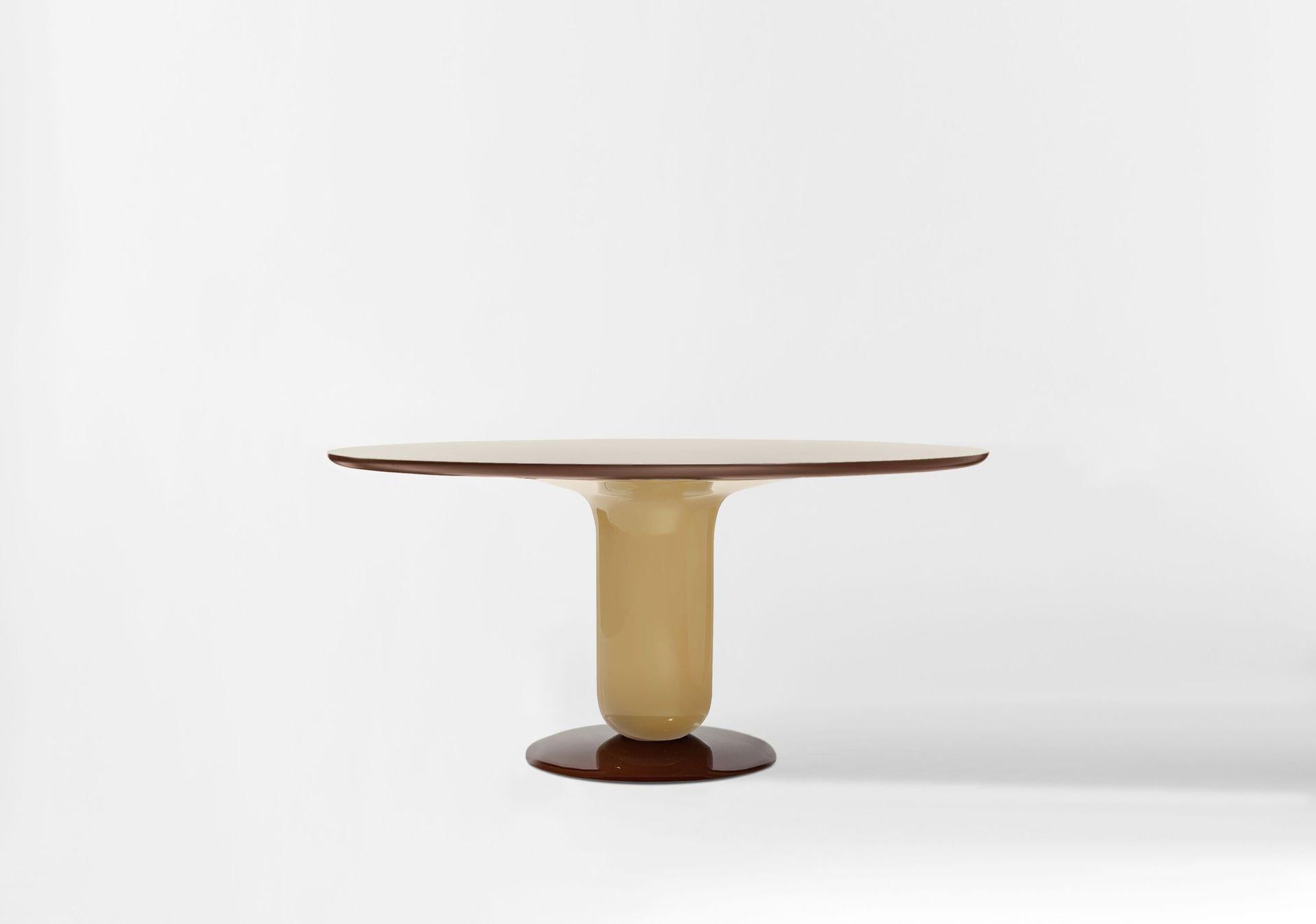 Espagnol Table de salle à manger contemporaine 130 Explorer beige de Jaime Hayon pour BD Barcelona en vente