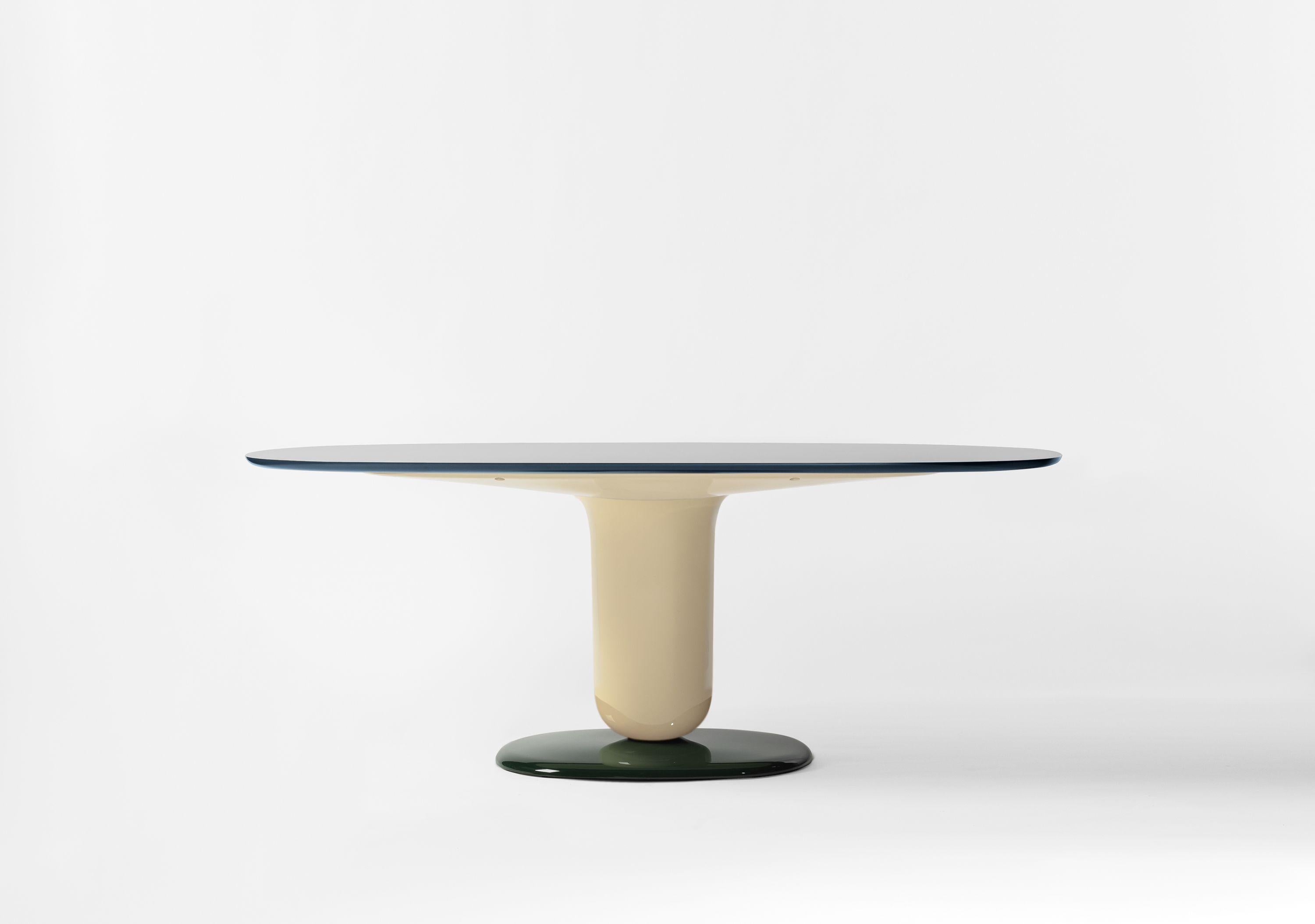 Multicolor Ivory 190 dining table.

Design in 2021 by Jaime Hayon added to the Explorer collection that started in 2019.
Manufactured by BD Barcelona.

As a continuation of the playful Explorer Table series and following its elegant beauty, we