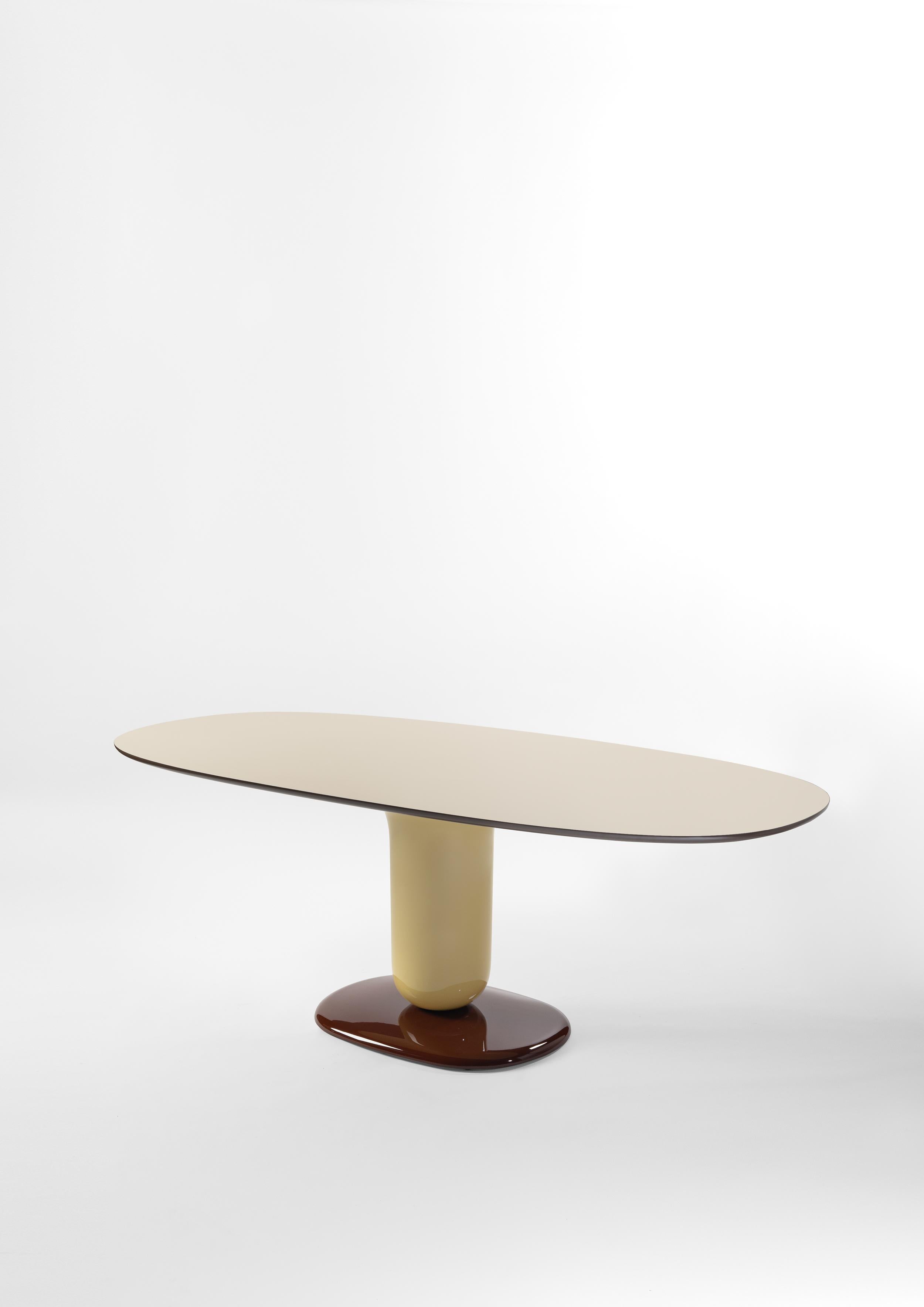 Spanish Jaime Hayon Beige Contemporary 190 Explorer Dining Table by BD Barcelona For Sale