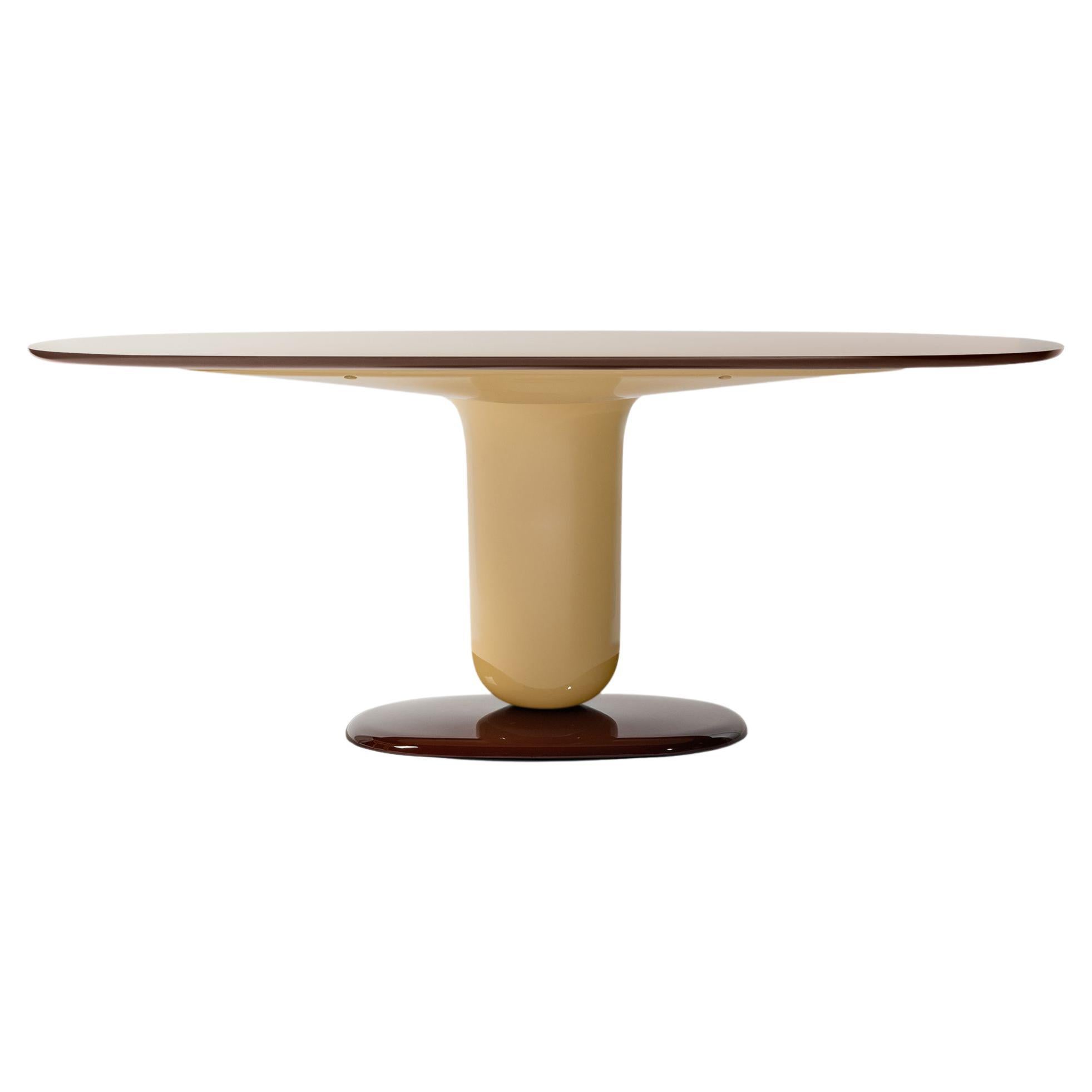 Table designed by Jaime Hayon in 2021, added to the Explorer collection that started in 2019.
Manufactured by BD Barcelona in Spain.

As a continuation of the playful Explorer Table series and following its elegant beauty, we are proud to