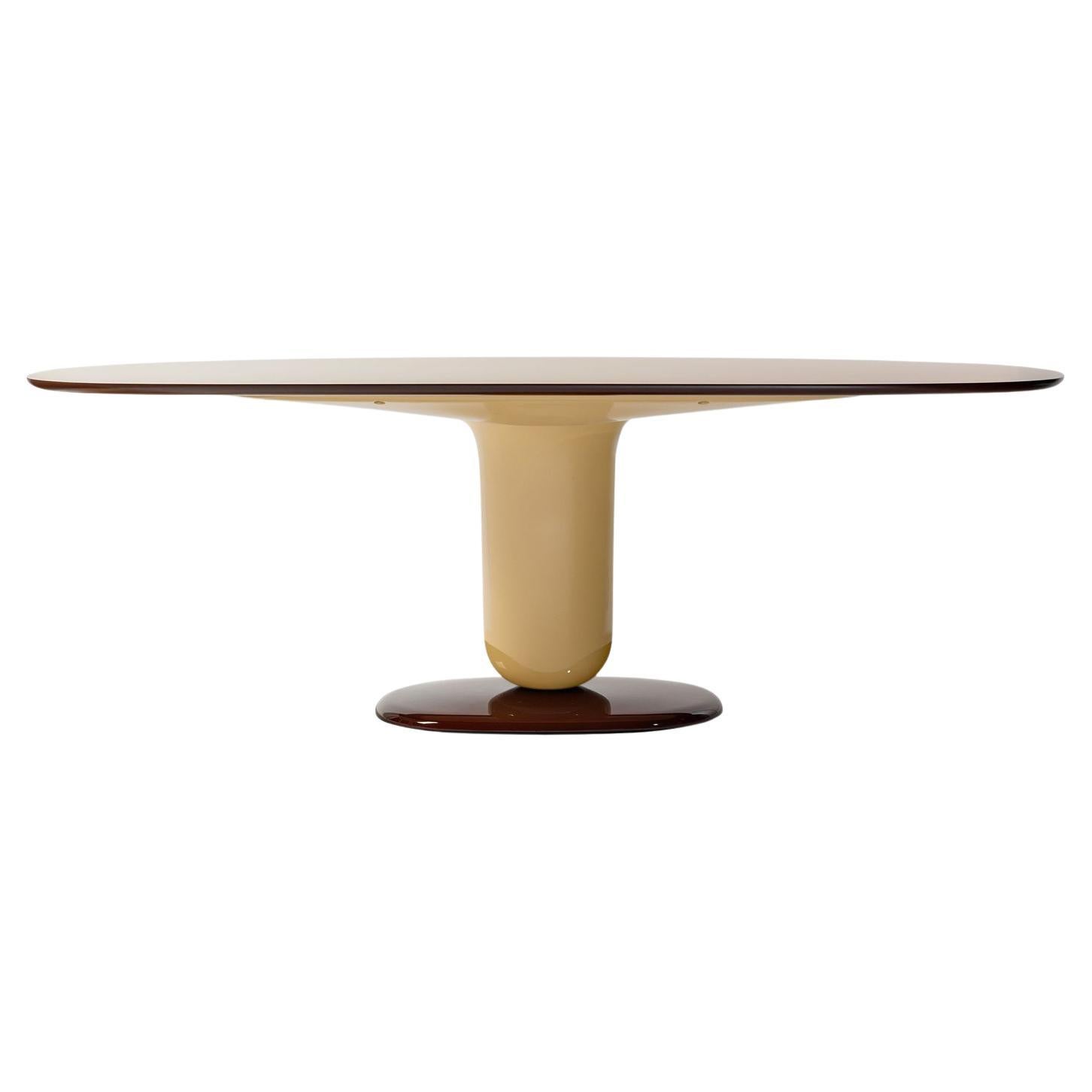 Jaime Hayon Beige Contemporary 220 Explorer Dining Table by Bd Barcelona For Sale