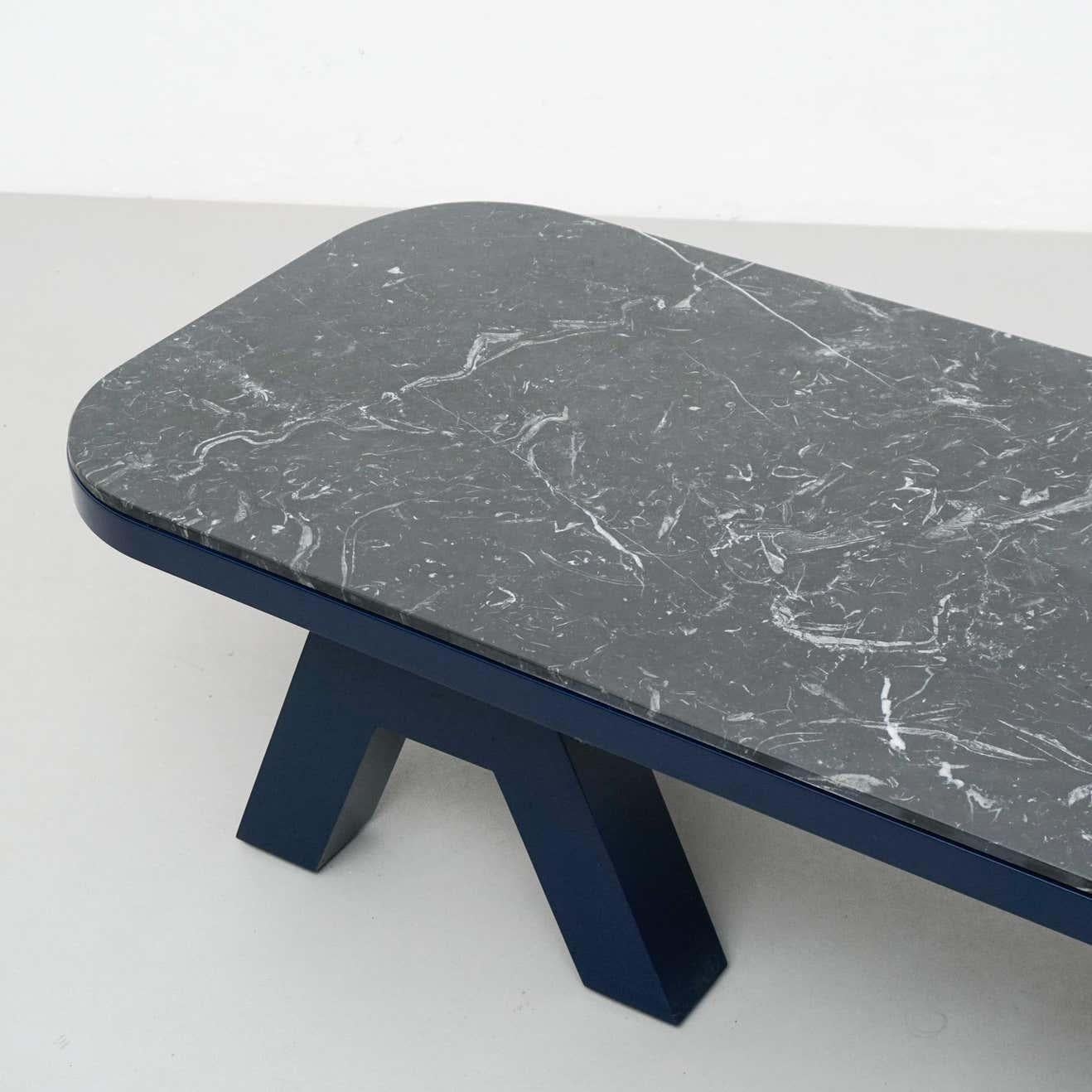Jaime Hayon Black and Blue Marble Multileg Low Table by Bd Barcelona For Sale 6