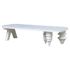 Jaime Hayon Black and White Marble Multileg Low Table by BD Barcelona