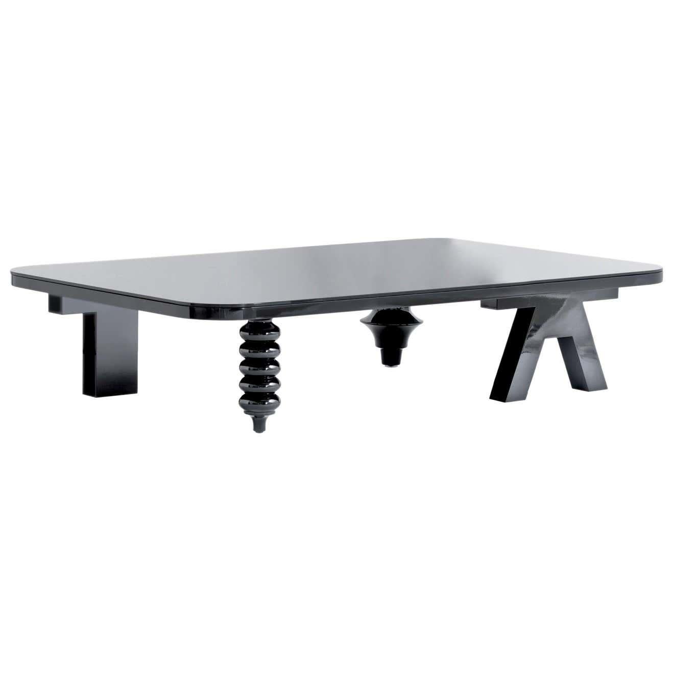 Contemporary Jaime Hayon Black Multileg Black Low Table by BD Barcelona For Sale