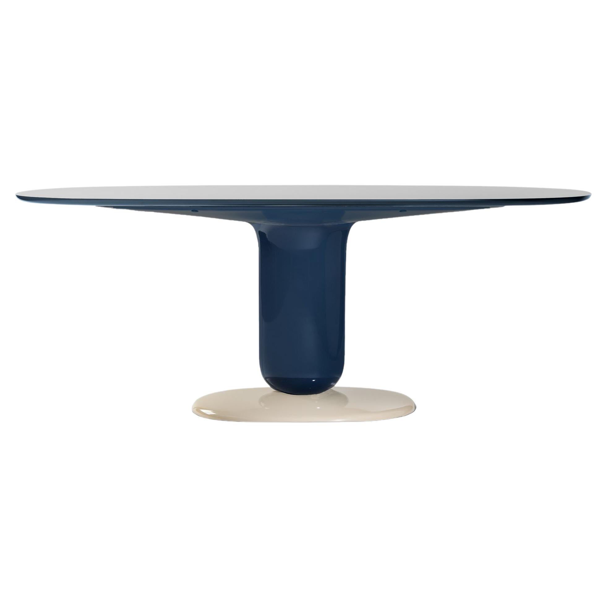 Jaime Hayon Blue Contemporary 190 Explorer Dining Table by BD Barcelona For Sale