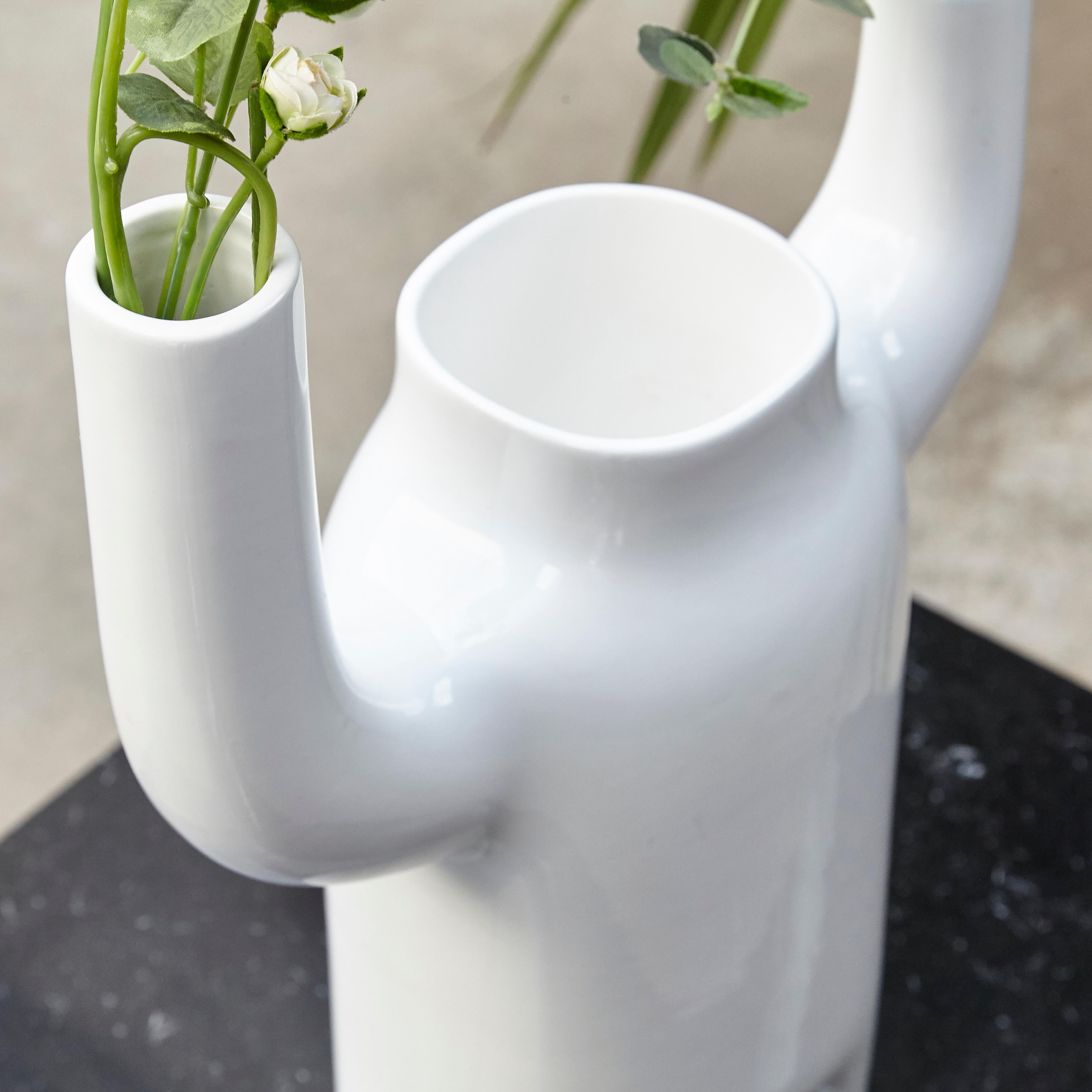 Jaime Hayon Contemporary Big White Glazed Happy Susto Vase  For Sale 5