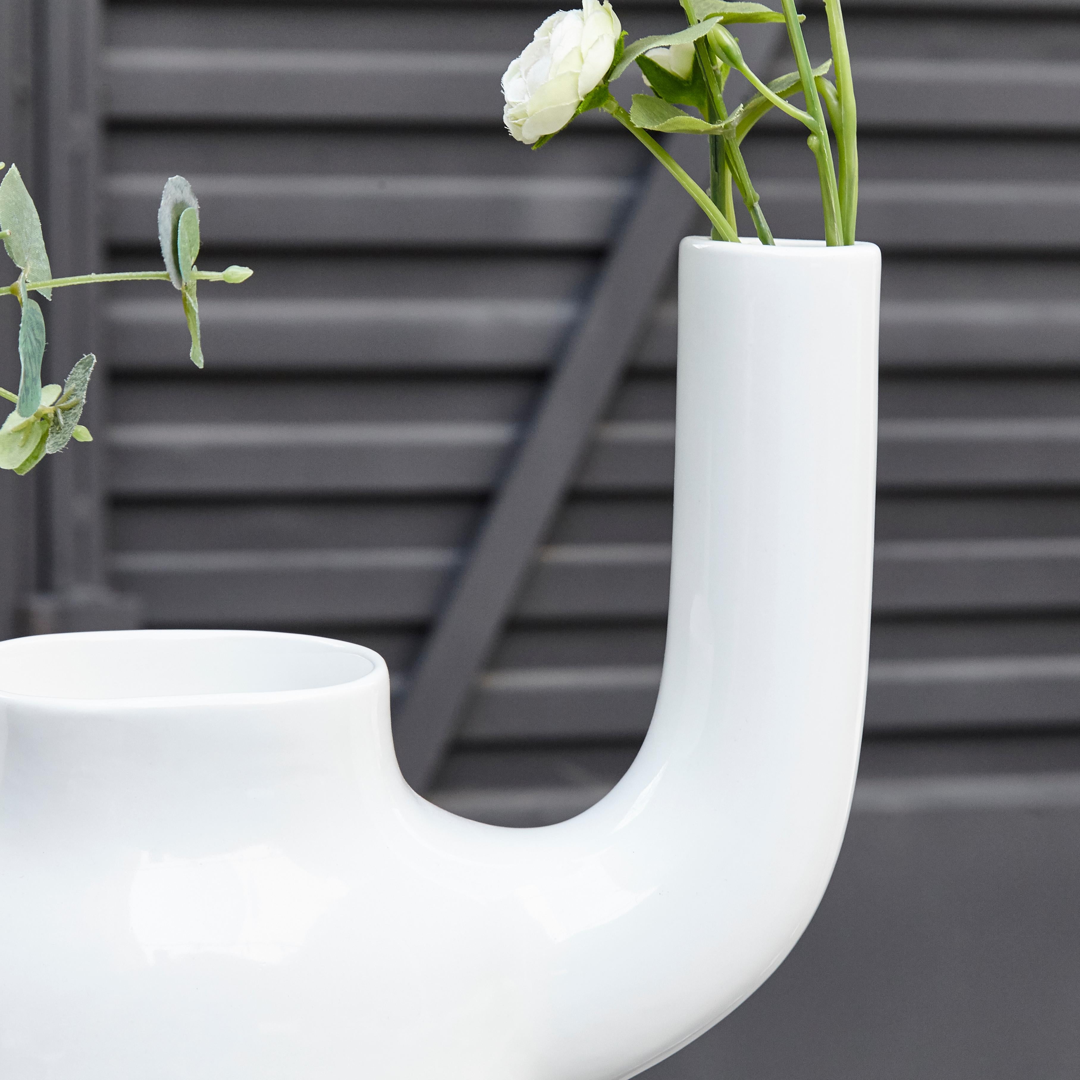 Jaime Hayon Contemporary Big White Glazed Happy Susto Vase ENVIOS 2