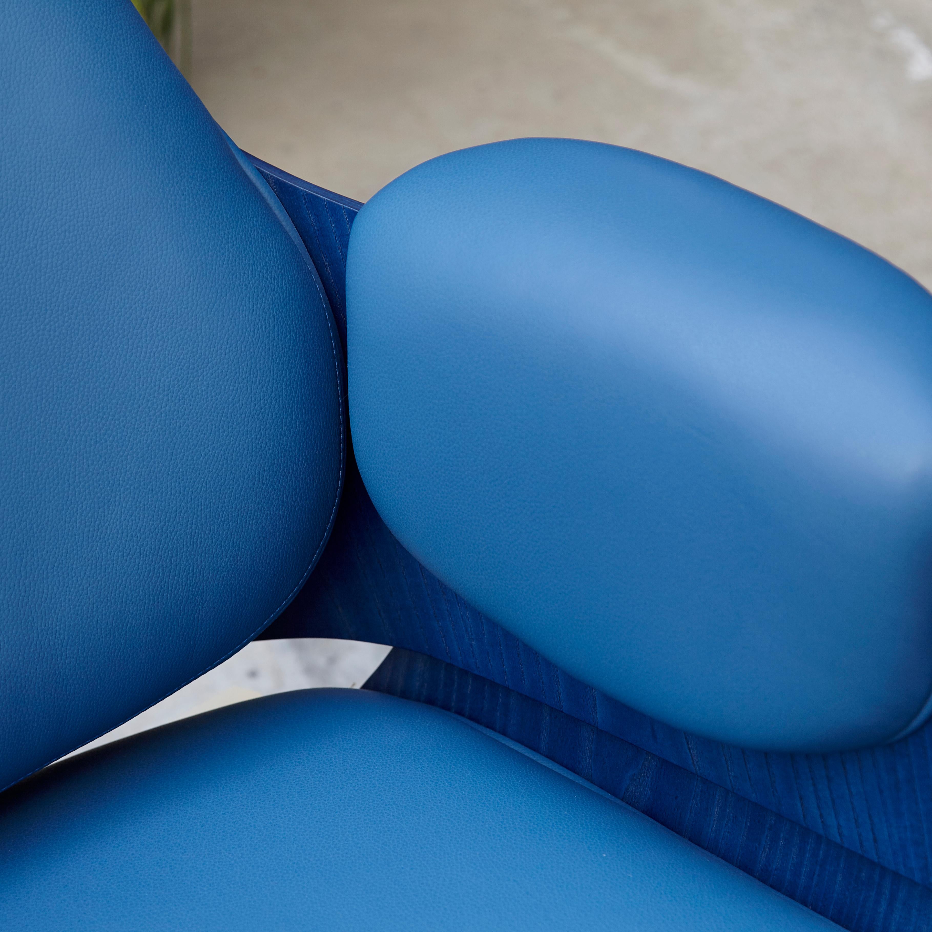 Jaime Hayon, Contemporary, Blue Low Lounger Armchair 3