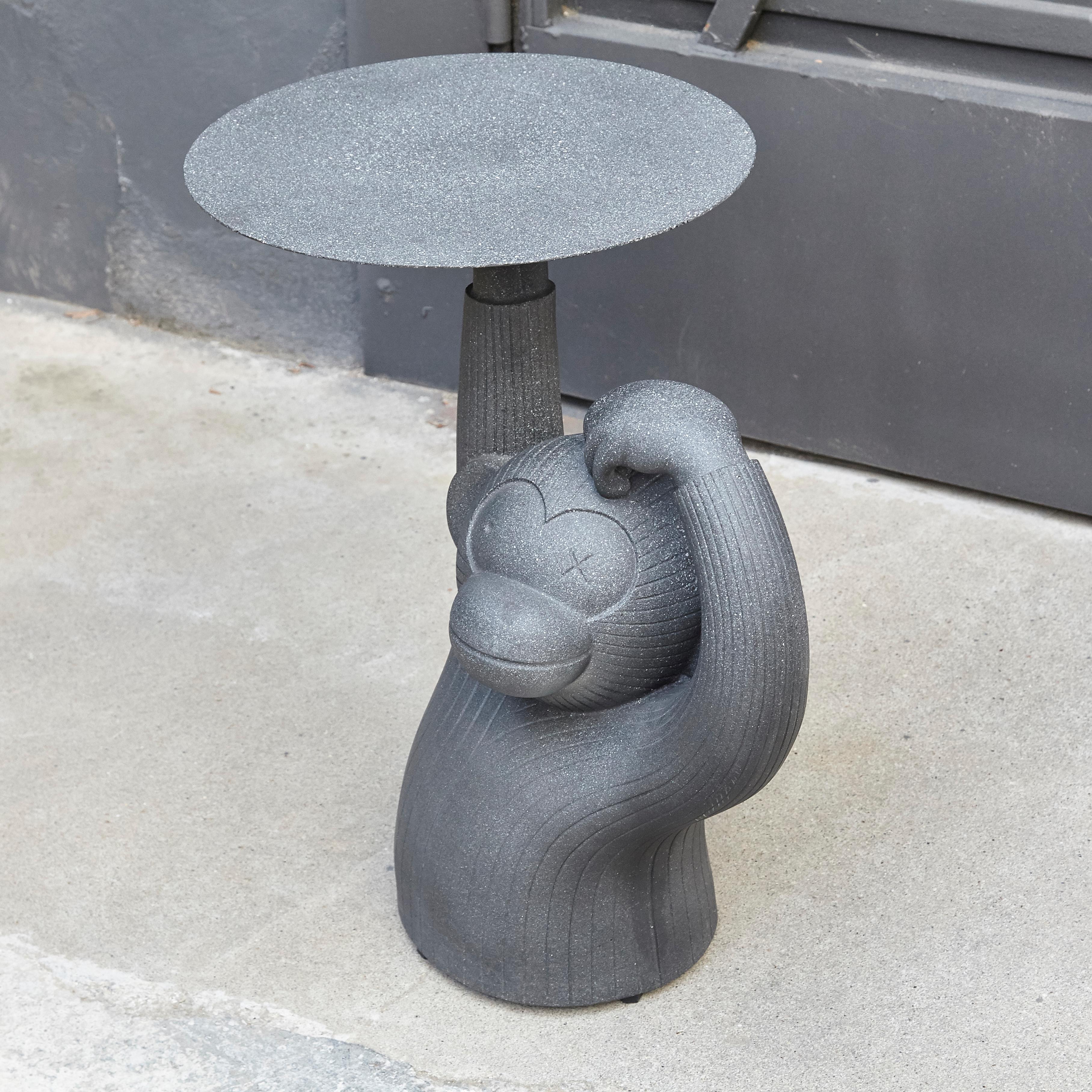 Monkey side table. Design by Jaime Hayon, 2016
Manufactured by BD Barcelona

Side table in one solid architectural concrete in grey/black. 
Includes regulatory glides.
  