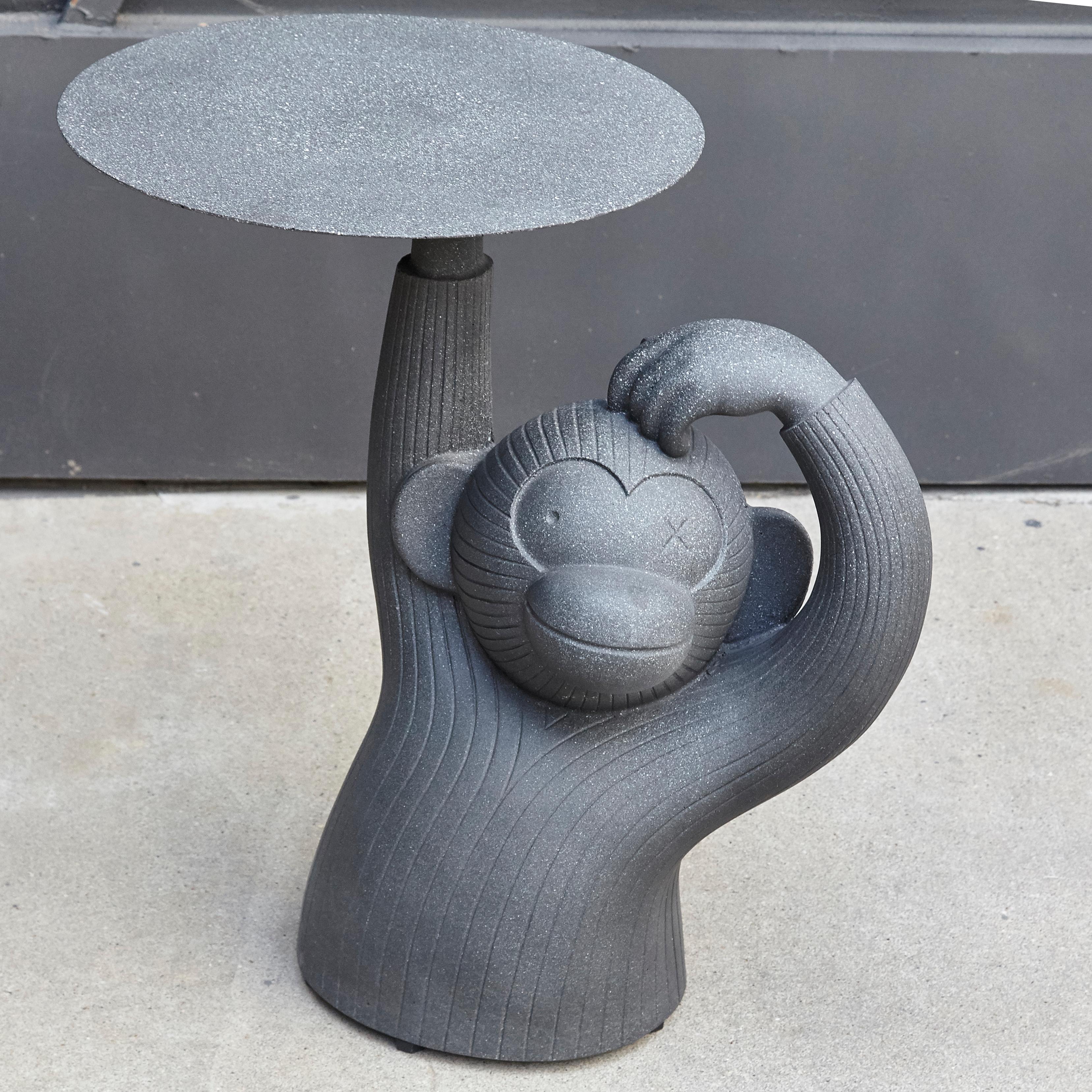 Modern Jaime Hayon, Contemporary, Concrete Black Side Monkey Sculpture Table For Sale