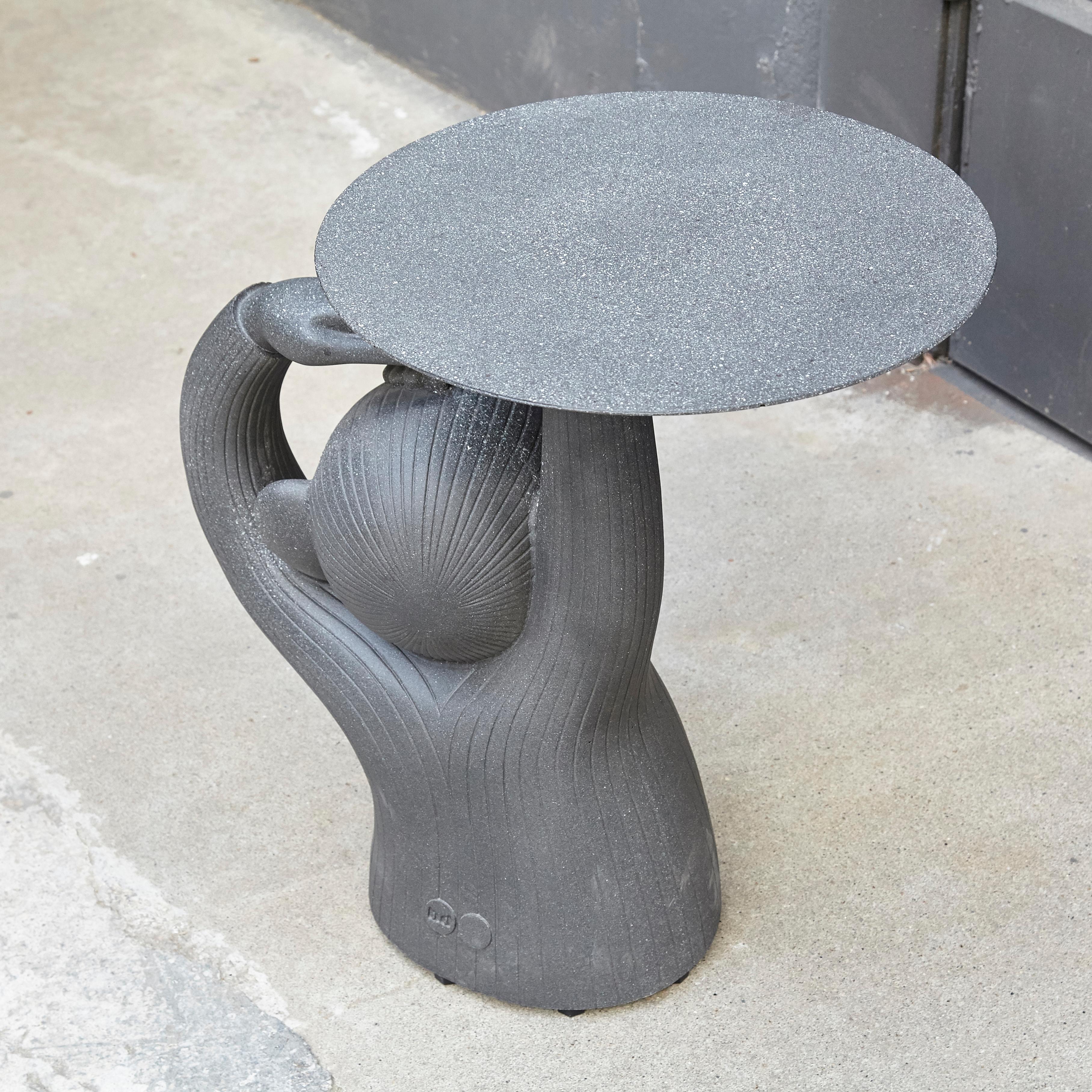 Jaime Hayon, Contemporary, Concrete Black Side Monkey Sculpture Table In Good Condition In Barcelona, Barcelona
