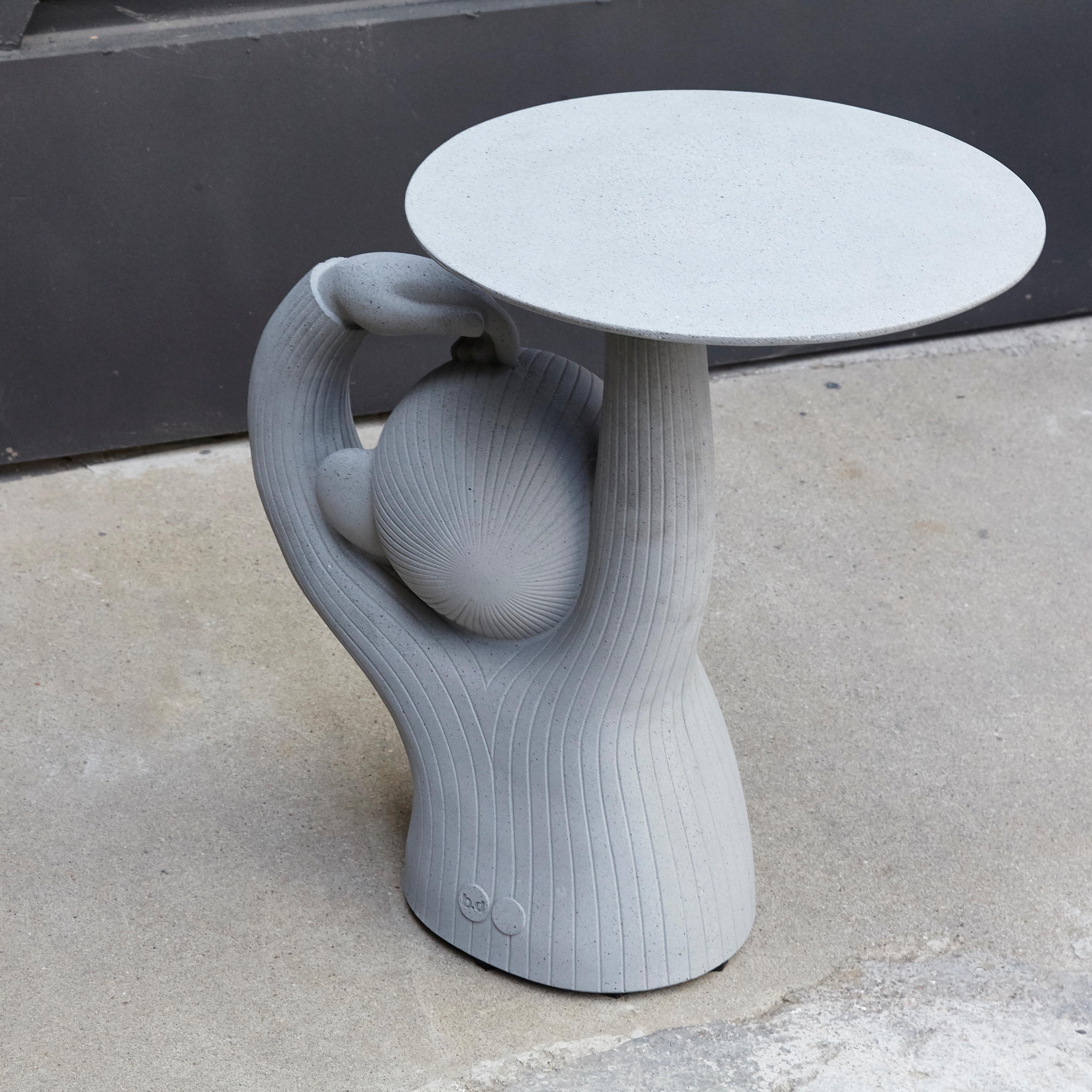 Monkey side table. Design by Jaime Hayon, 2016
Manufactured by BD Barcelona

Side table in one solid architectural concrete in grey. 
Includes regulatory glides.

Important information regarding images of products:
Please note that some of