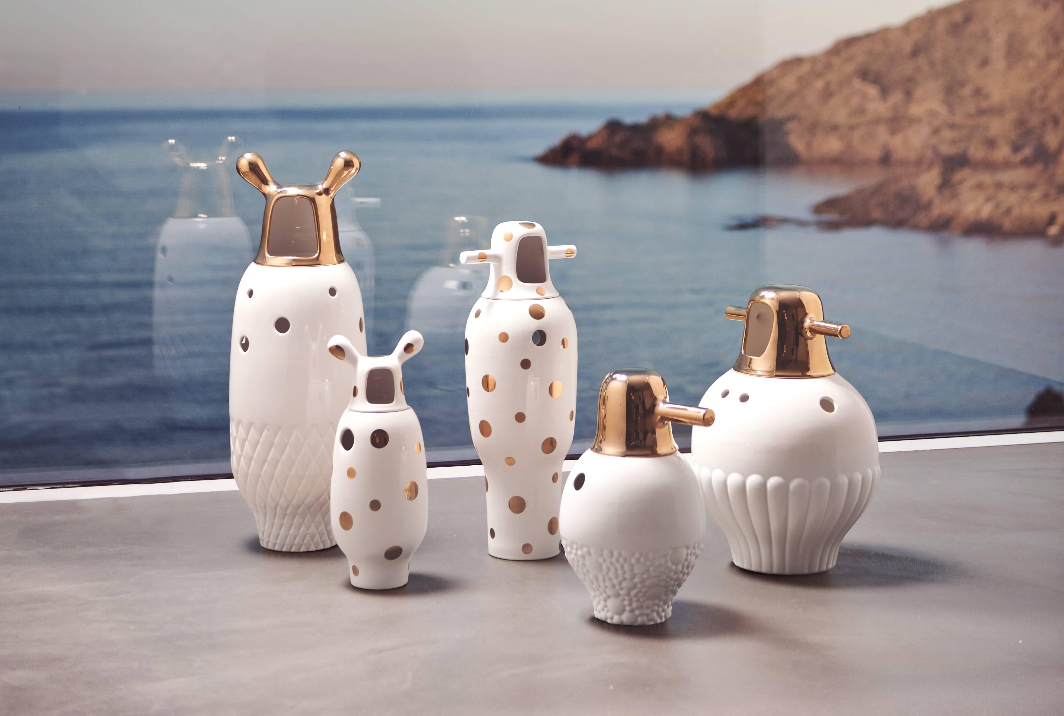 Modern Jaime Hayon Contemporary Glazed Stoneware 'Showtime 10' Vase Number 3