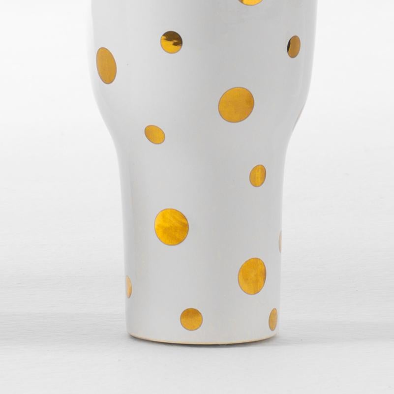 Spanish Jaime Hayon Contemporary Glazed Stoneware 'Showtime 10' Vase Number 4 For Sale