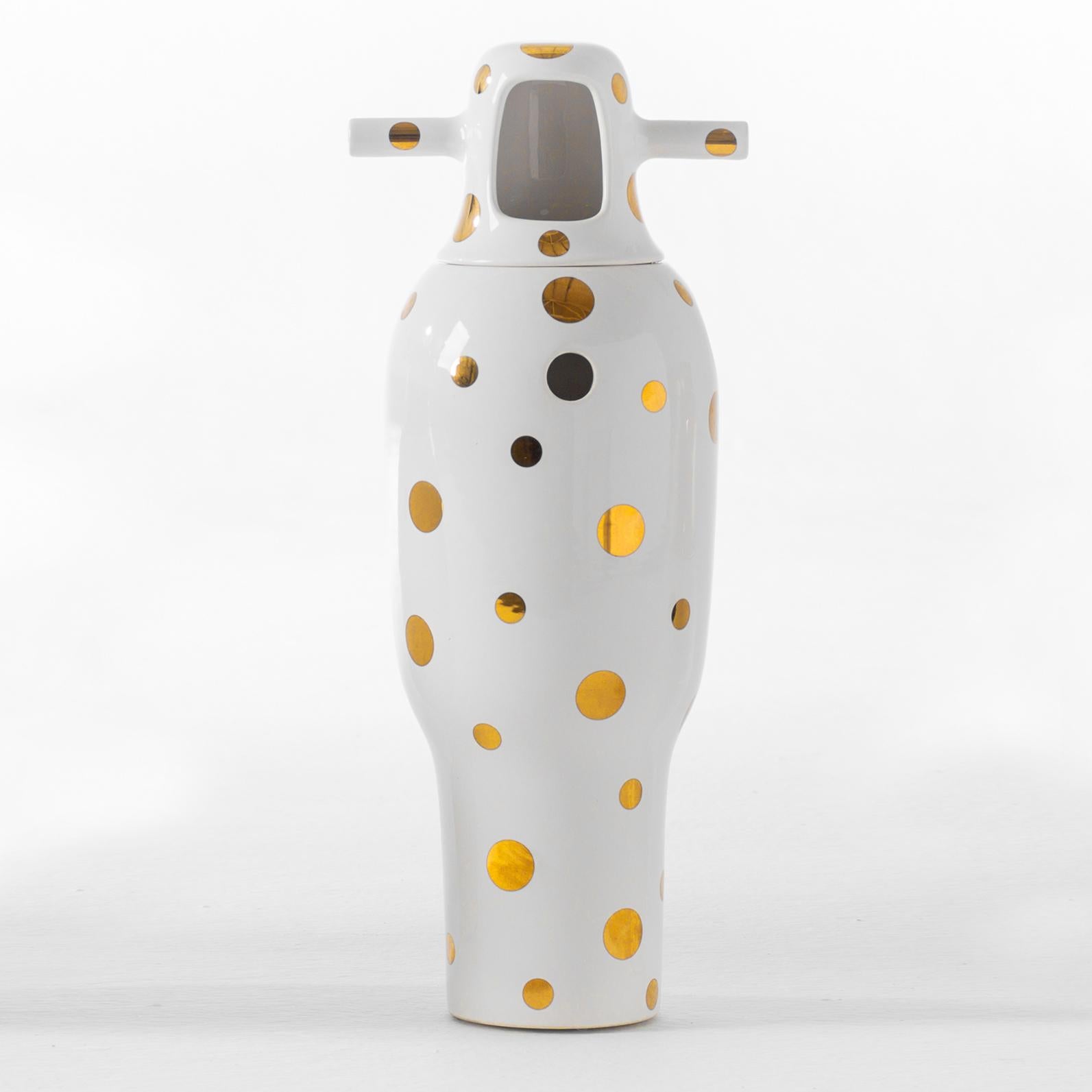 Jaime Hayon Contemporary Glazed Stoneware 'Showtime 10' Vase Number 4 In New Condition In Barcelona, Barcelona