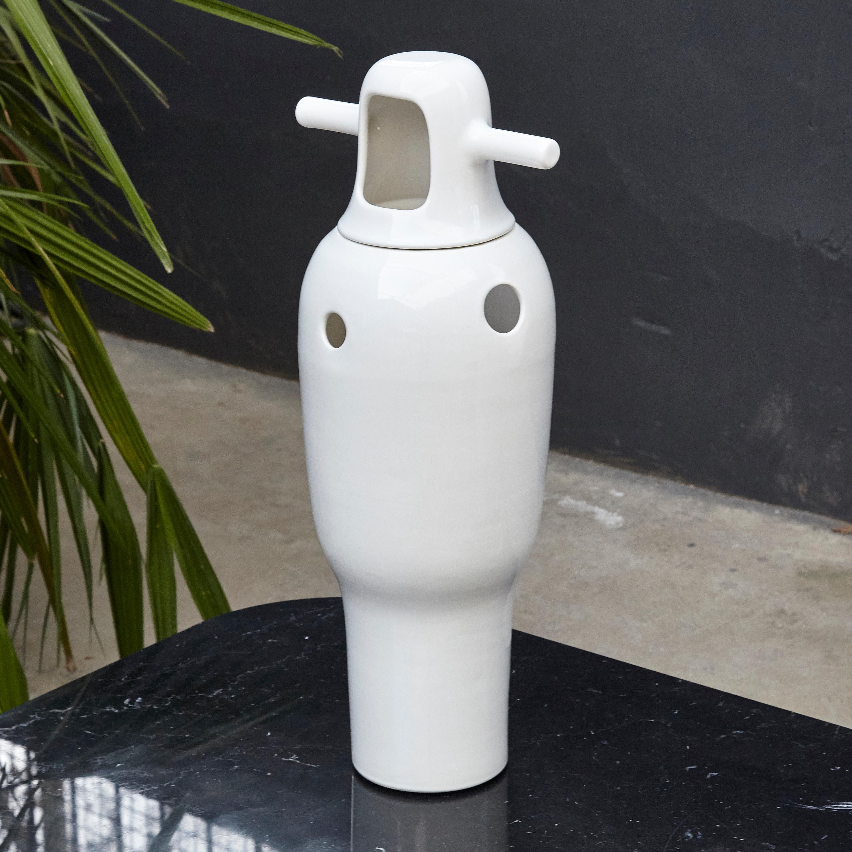 Modern Jaime Hayon Contemporary Glazed Stoneware Showtime Vase Number 4