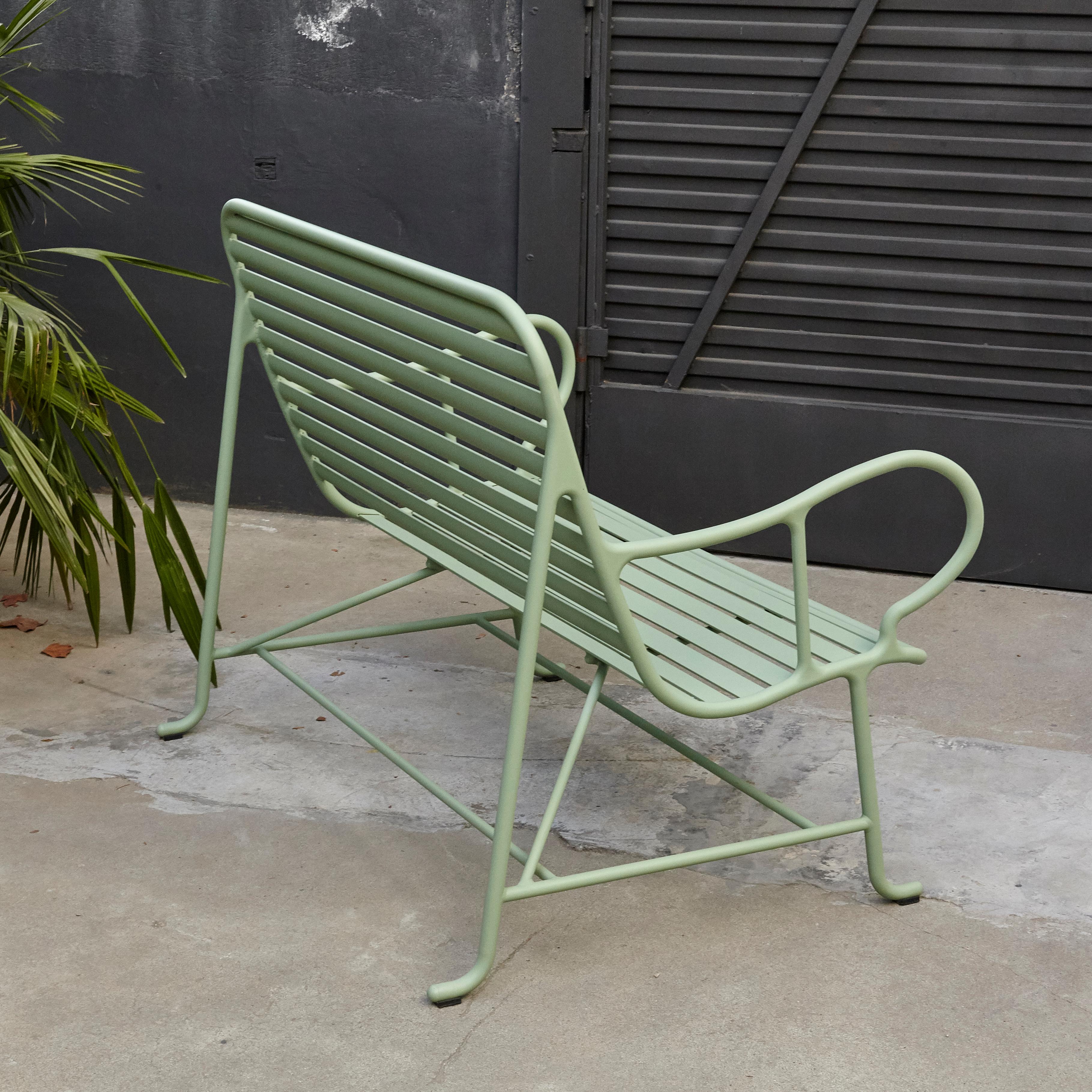 Spanish Jaime Hayon Contemporary Green Sculptural 'Gardenias' Outdoor Bench for BD