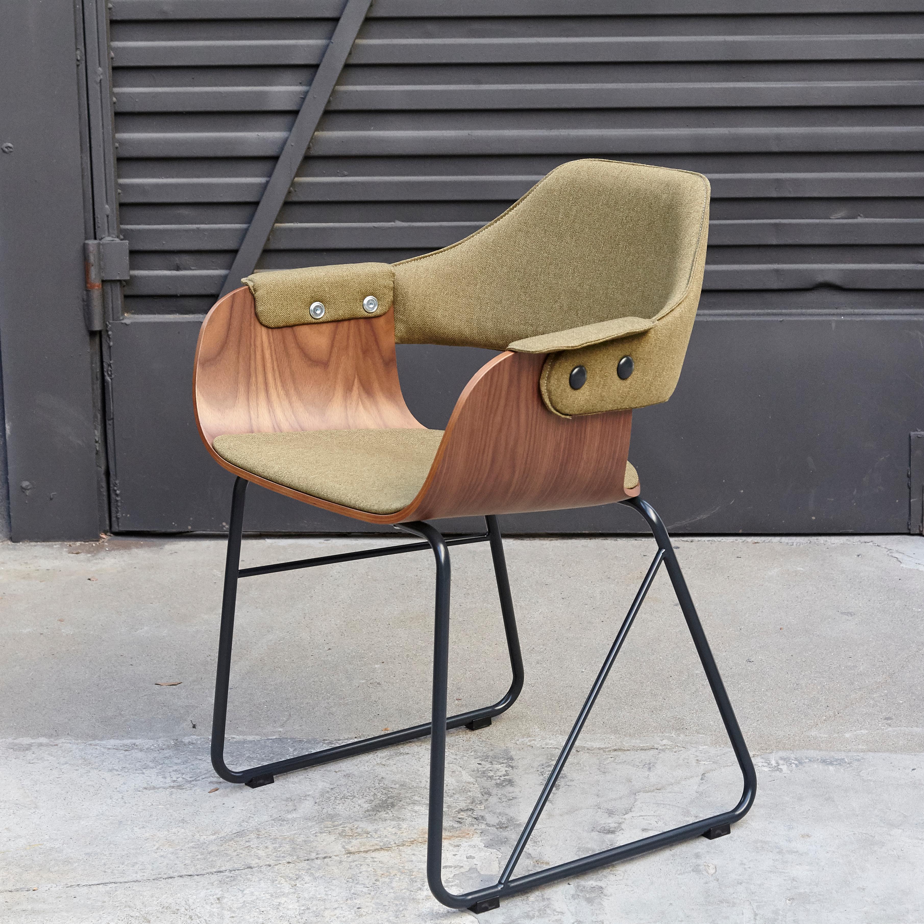 Jaime Hayon Contemporary Green Upholstered Wood Chair Showtime by BD Barcelona 4