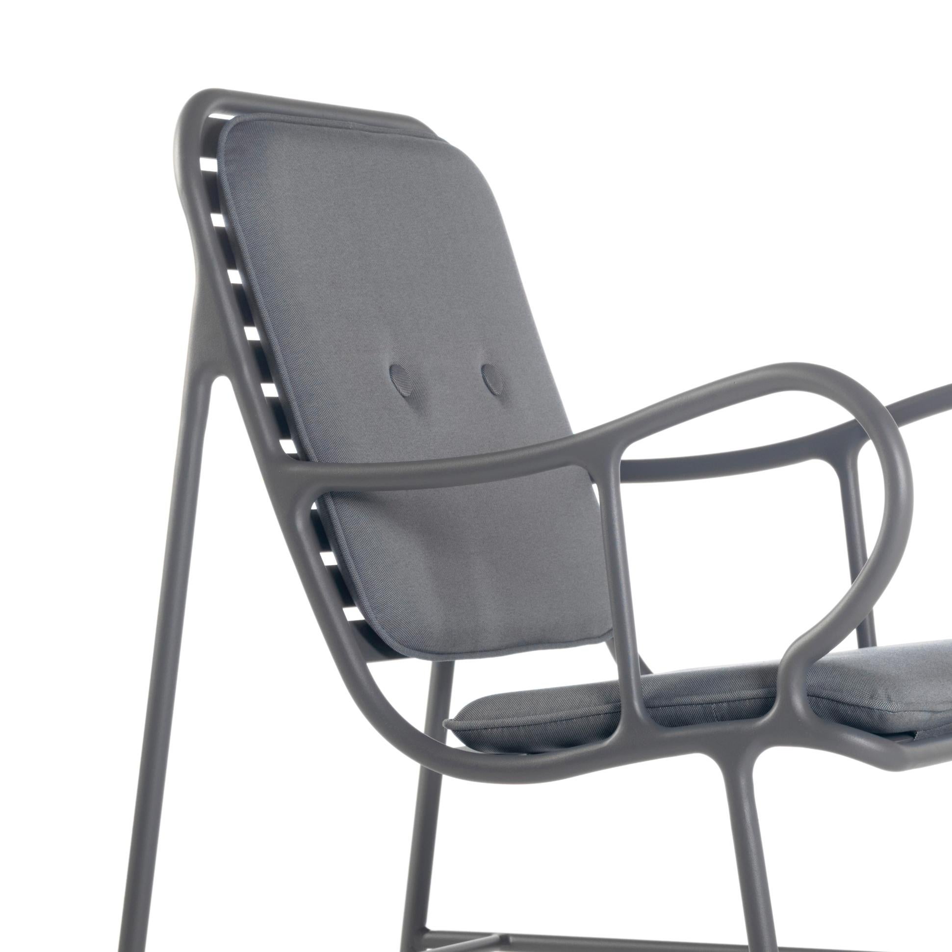 Jaime Hayon Contemporary Grey Gardenias Outdoor Armchair For Sale 2