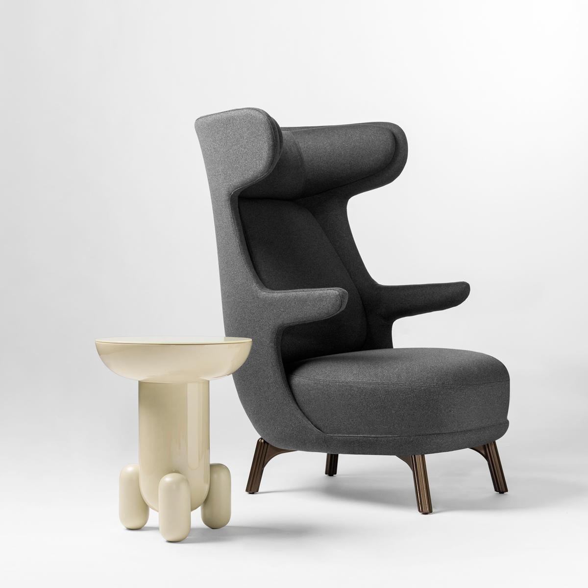 Jaime Hayon, Contemporary Monocolor Grey Upholstery Dino Armchair In New Condition For Sale In Barcelona, Barcelona