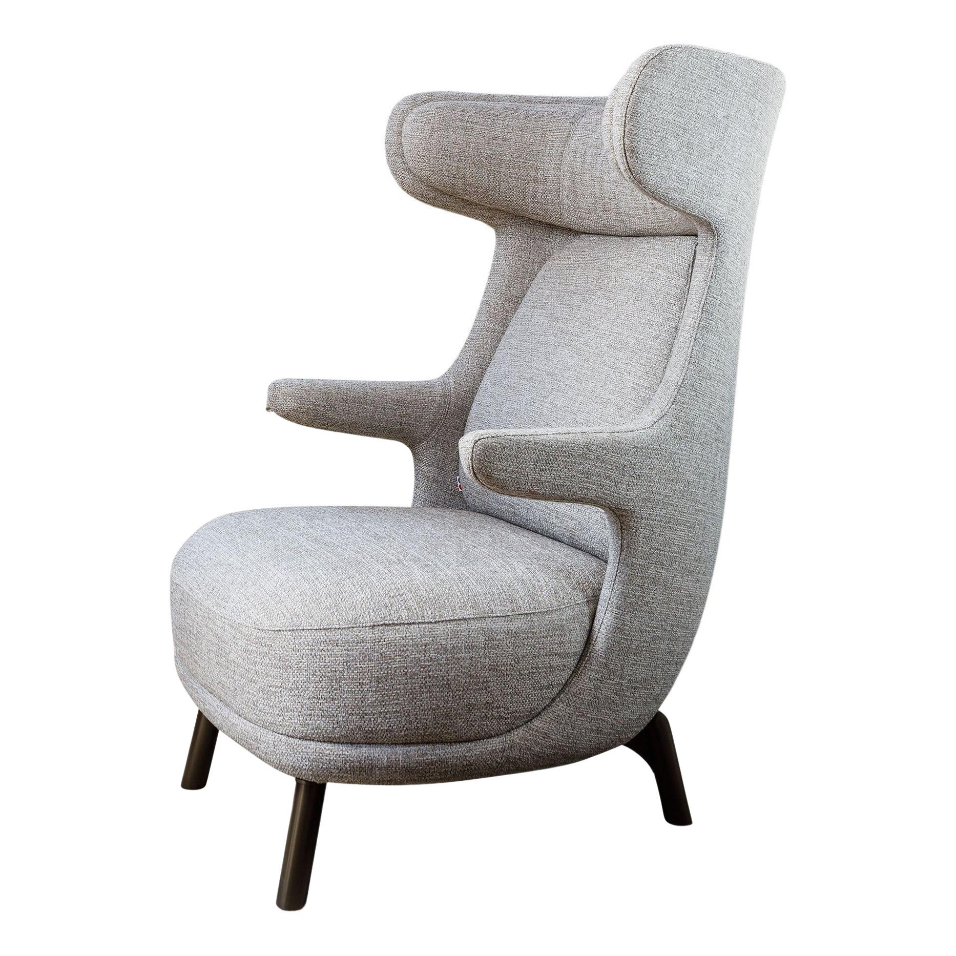 Jaime Hayon, Contemporáneo, Monocolor en Tela Gris Tapizado Sillón Dino