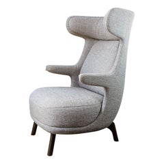 Jaime Hayon, Contemporanea, Monocolore in Tessuto Grigio Rivestito Poltrona Dino