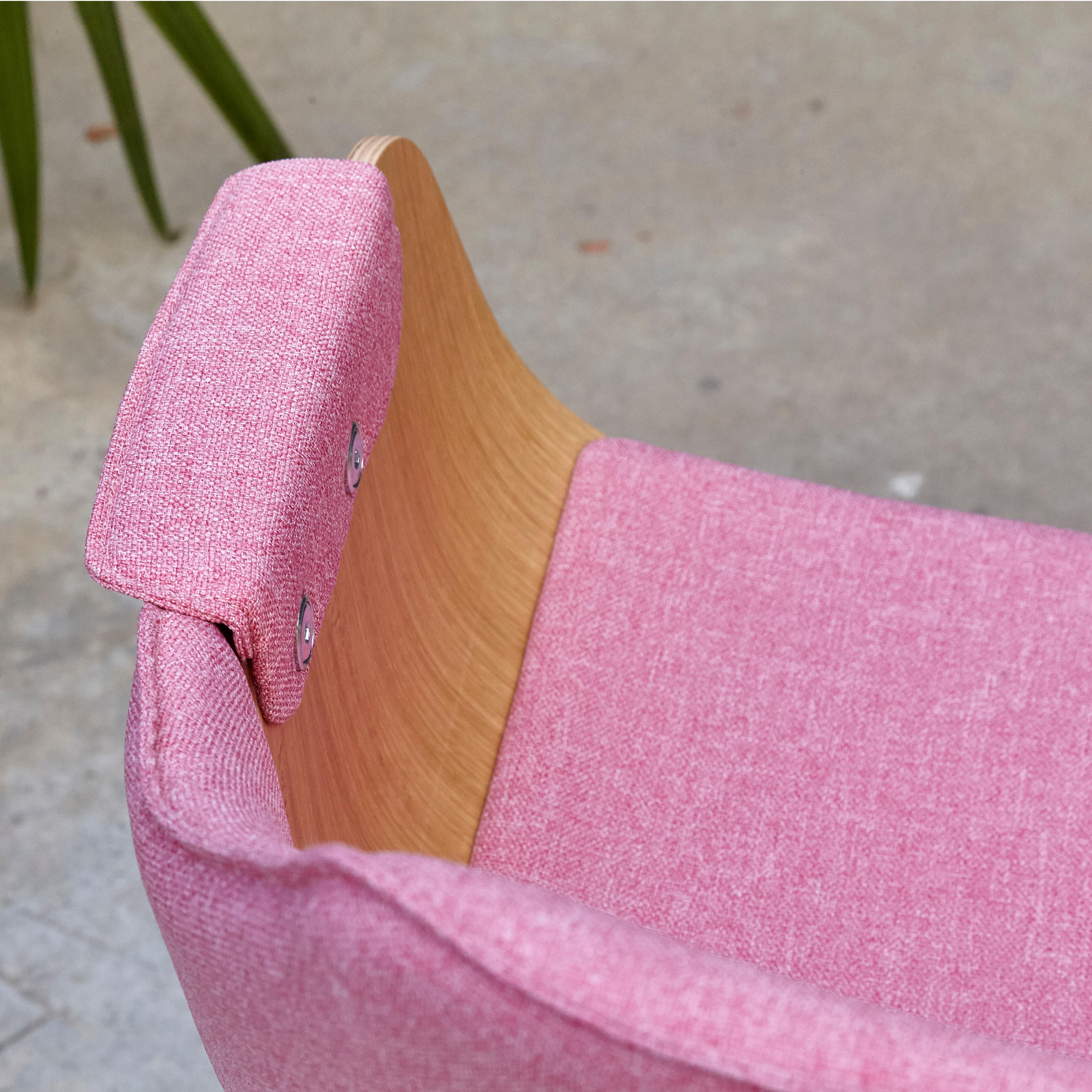 Jaime Hayon Contemporary Pink Upholstered Wood Chair Showtime by BD Barcelona 5