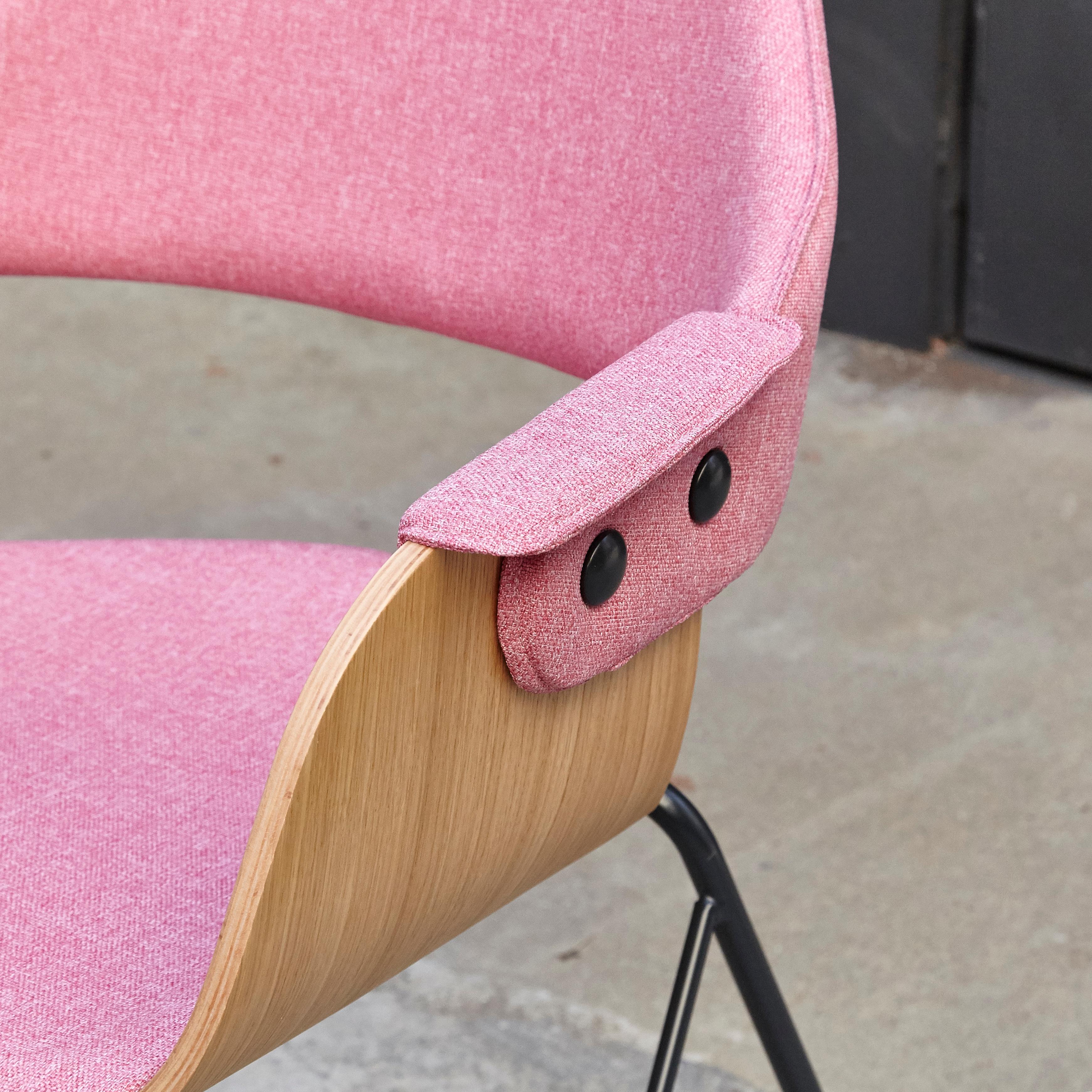 Jaime Hayon Contemporary Pink Upholstered Wood Chair Showtime by BD Barcelona 2