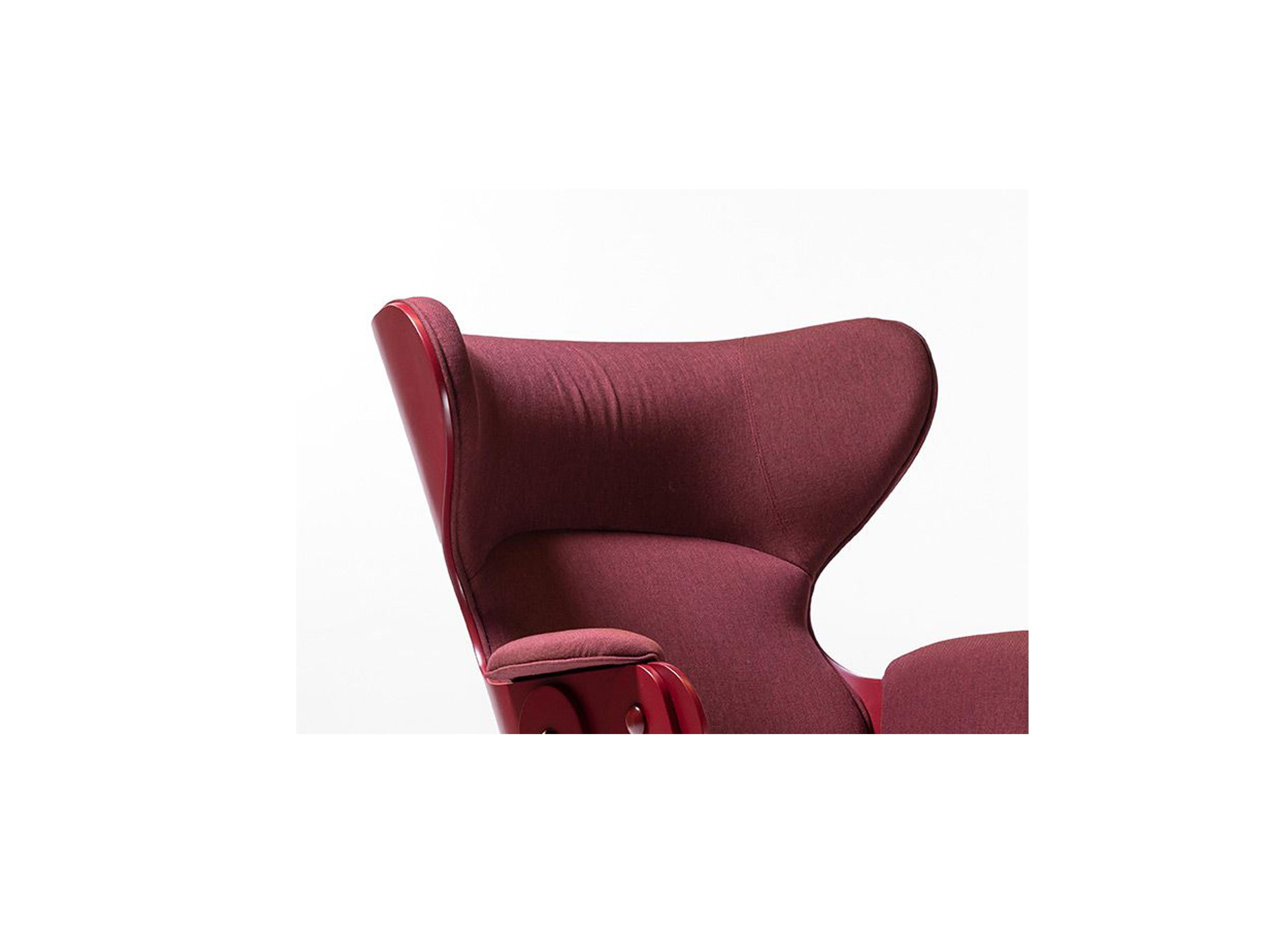 Espagnol Jaime Hayon, Contemporain, Playwood Walnut Granet Upholstery Lounger Armchair en vente