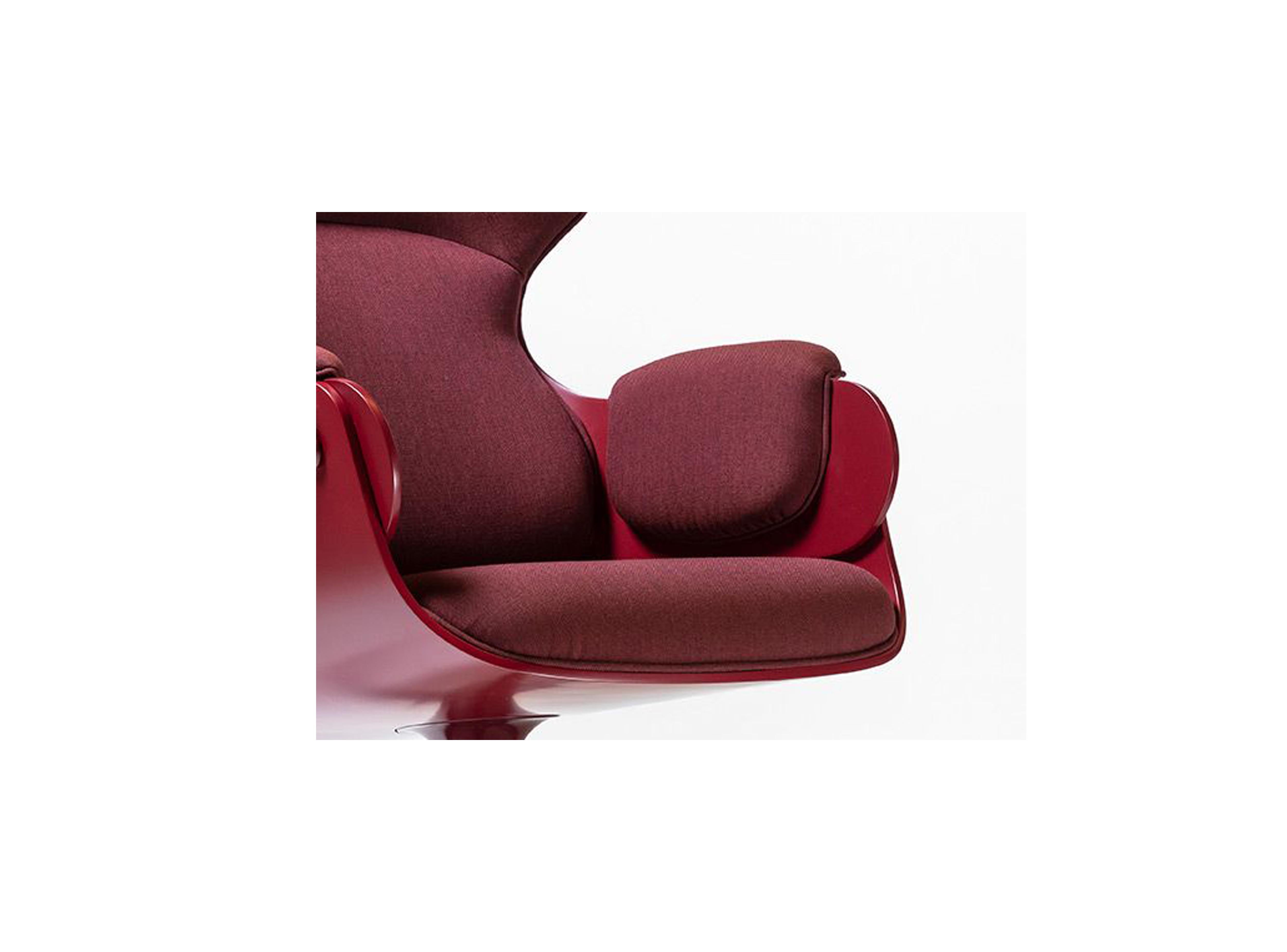 Jaime Hayon, Contemporary, Playwood Walnut Granet Upholstery Lounger Armchair In New Condition For Sale In Barcelona, Barcelona