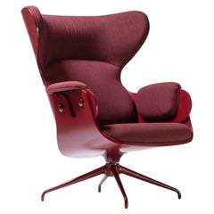 Jaime Hayon, Contemporaneo, Poltrona Lounger con imbottitura in noce granet Playwood