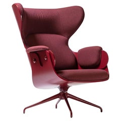 Jaime Hayon, Contemporary, Playwood Walnut Granet Upholstery Lounger Armchair