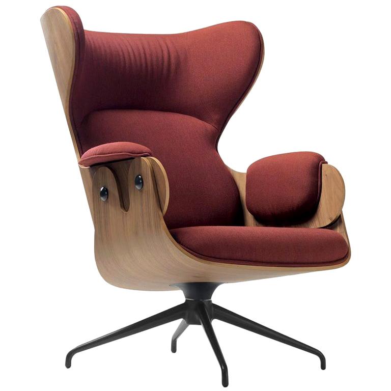 Jaime Hayon Contemporary Plywood Upholstery Lounger Armchair for BD