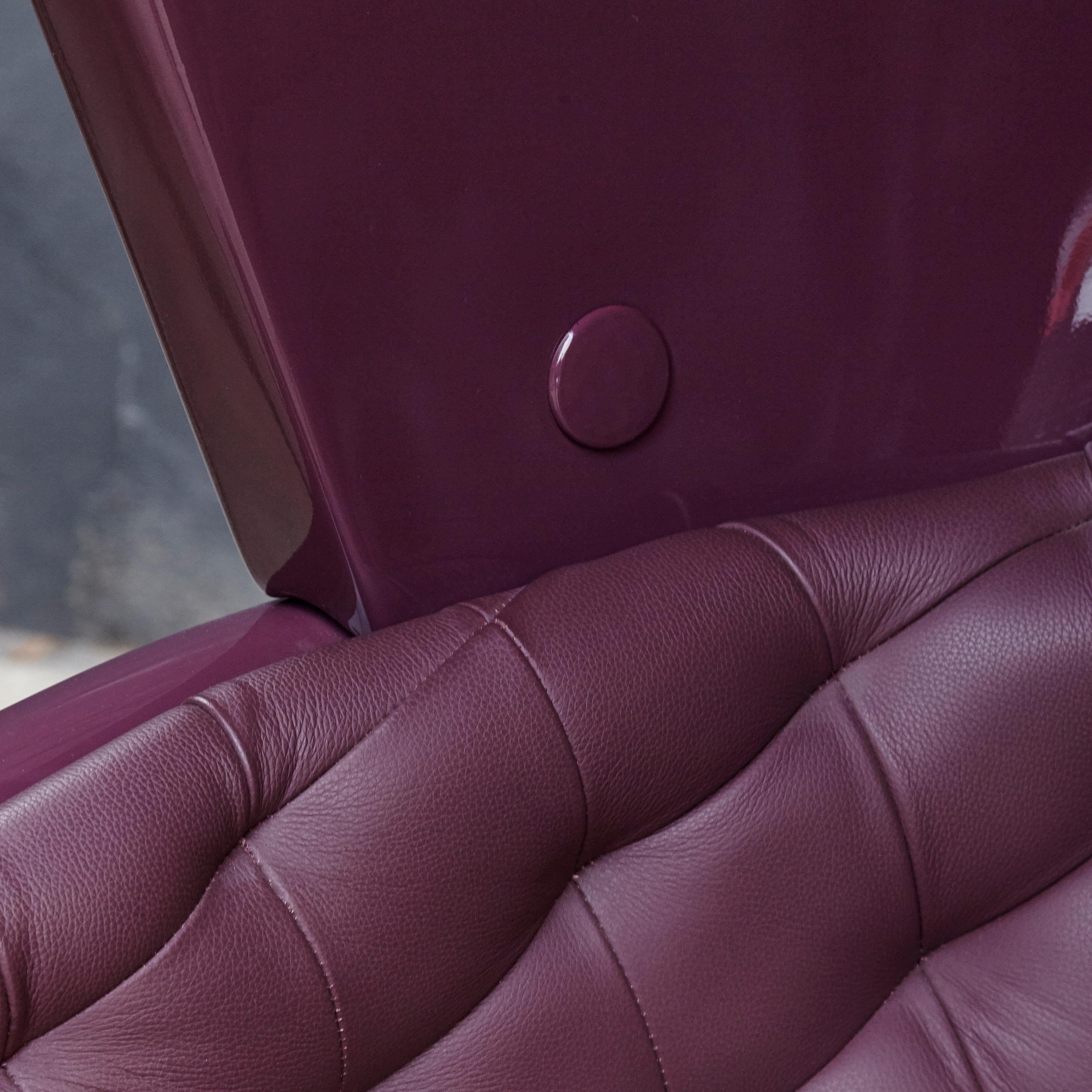 Jaime Hayon Contemporary Showtime Armchair Lacquered Purple Poltrona 3