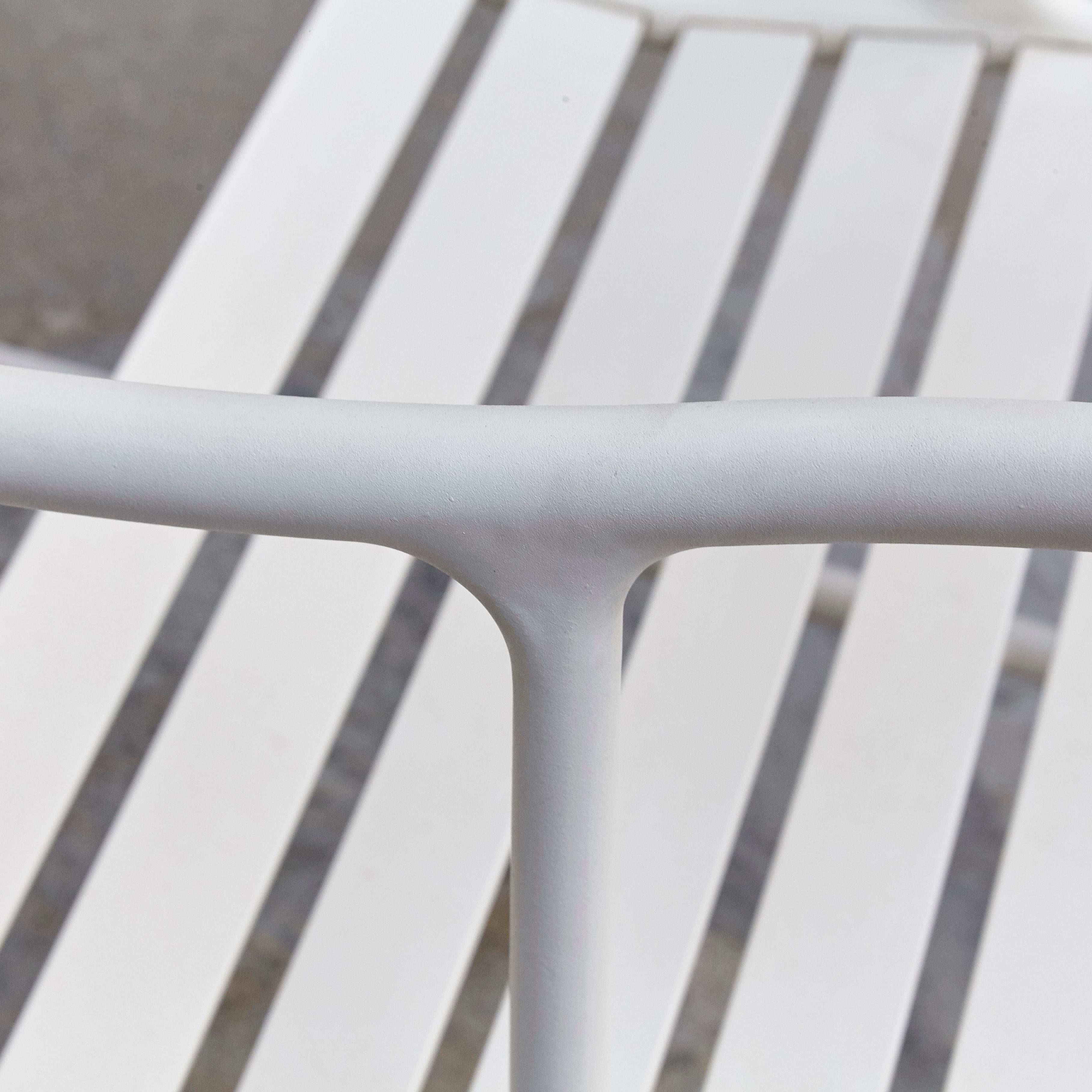 Jaime Hayon Contemporary White Gardenias Outdoor Armchair with Pergola 9