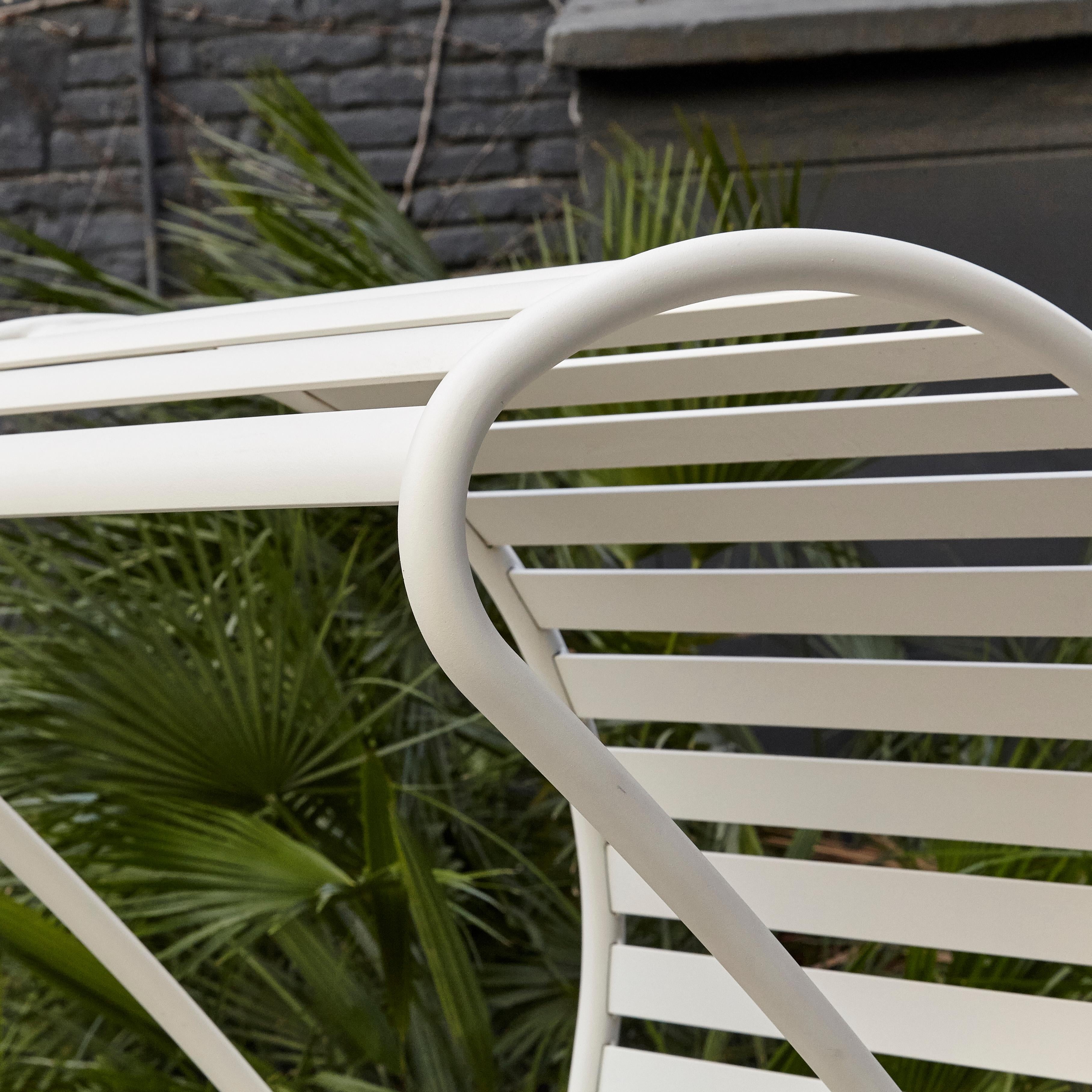 Jaime Hayon Contemporary White Gardenias Outdoor Armchair with Pergola 2