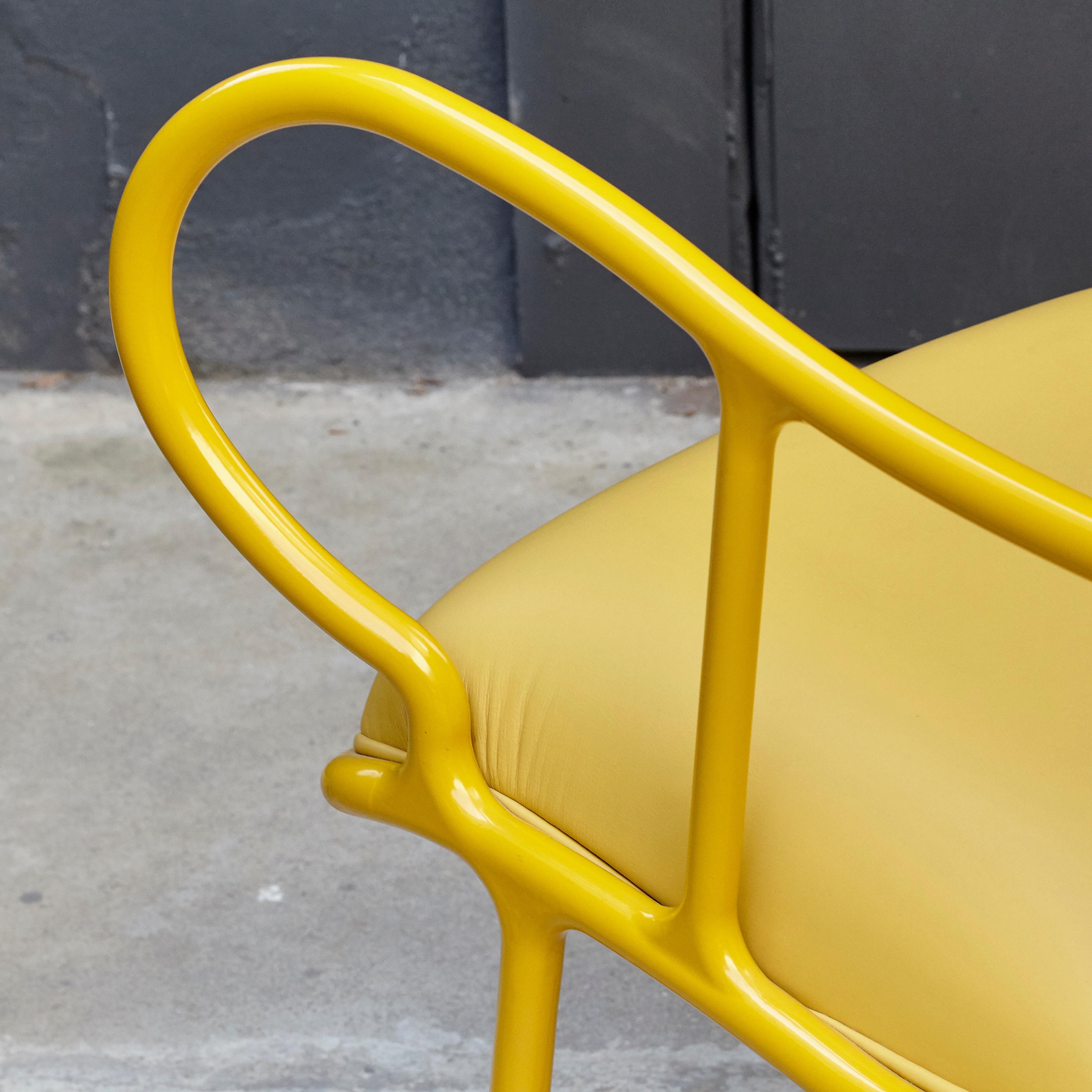 Jaime Hayon Contemporary Yellow Gardenias Indoor Armchair with Pergola by BD 5