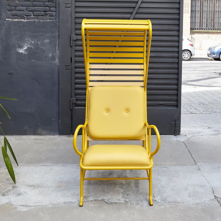 Jaime Hayon Contemporary Yellow Gardenias Indoor Armchair with Pergola by BD In New Condition For Sale In Barcelona, Barcelona