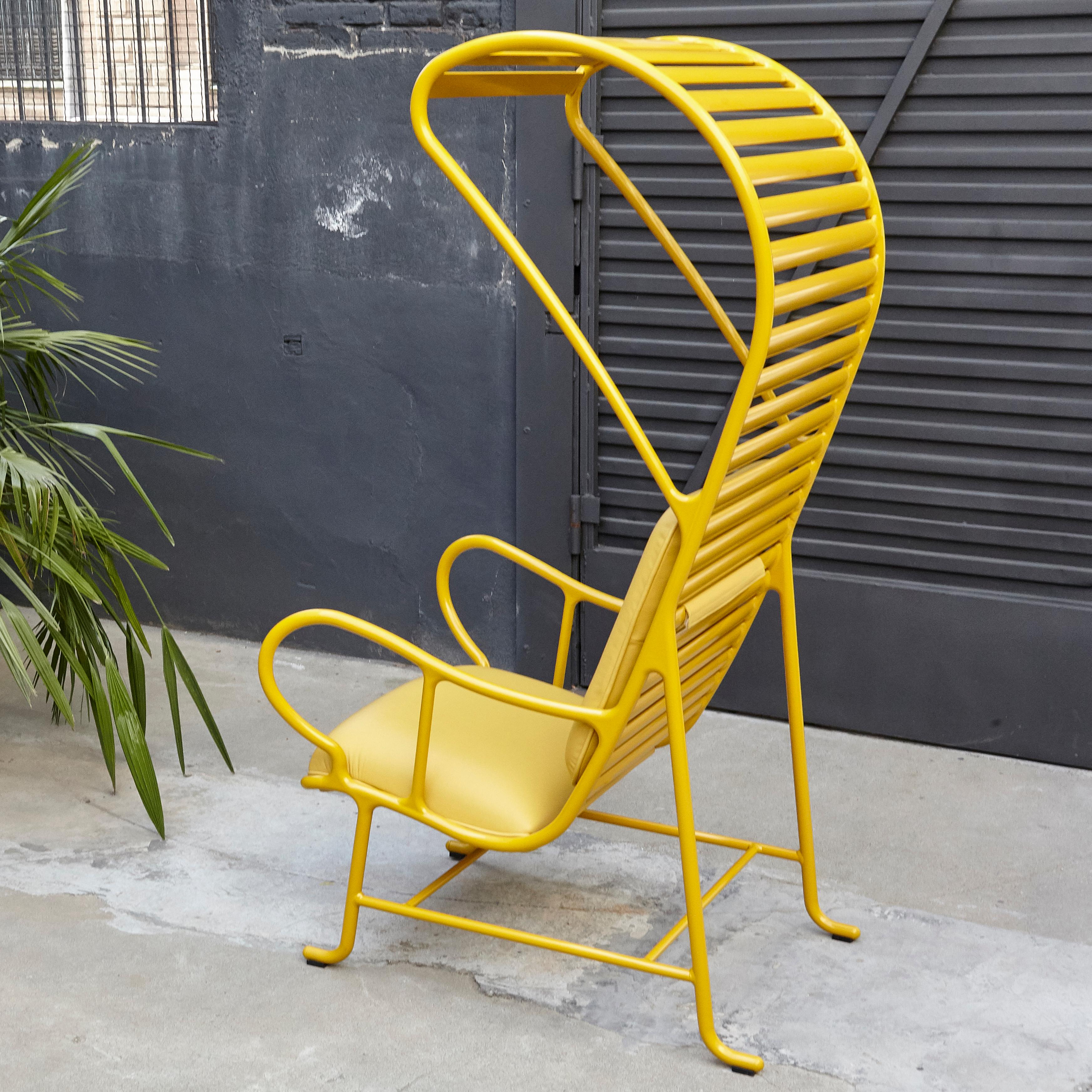 Modern Jaime Hayon Contemporary Yellow Gardenias Indoor Armchair with Pergola
