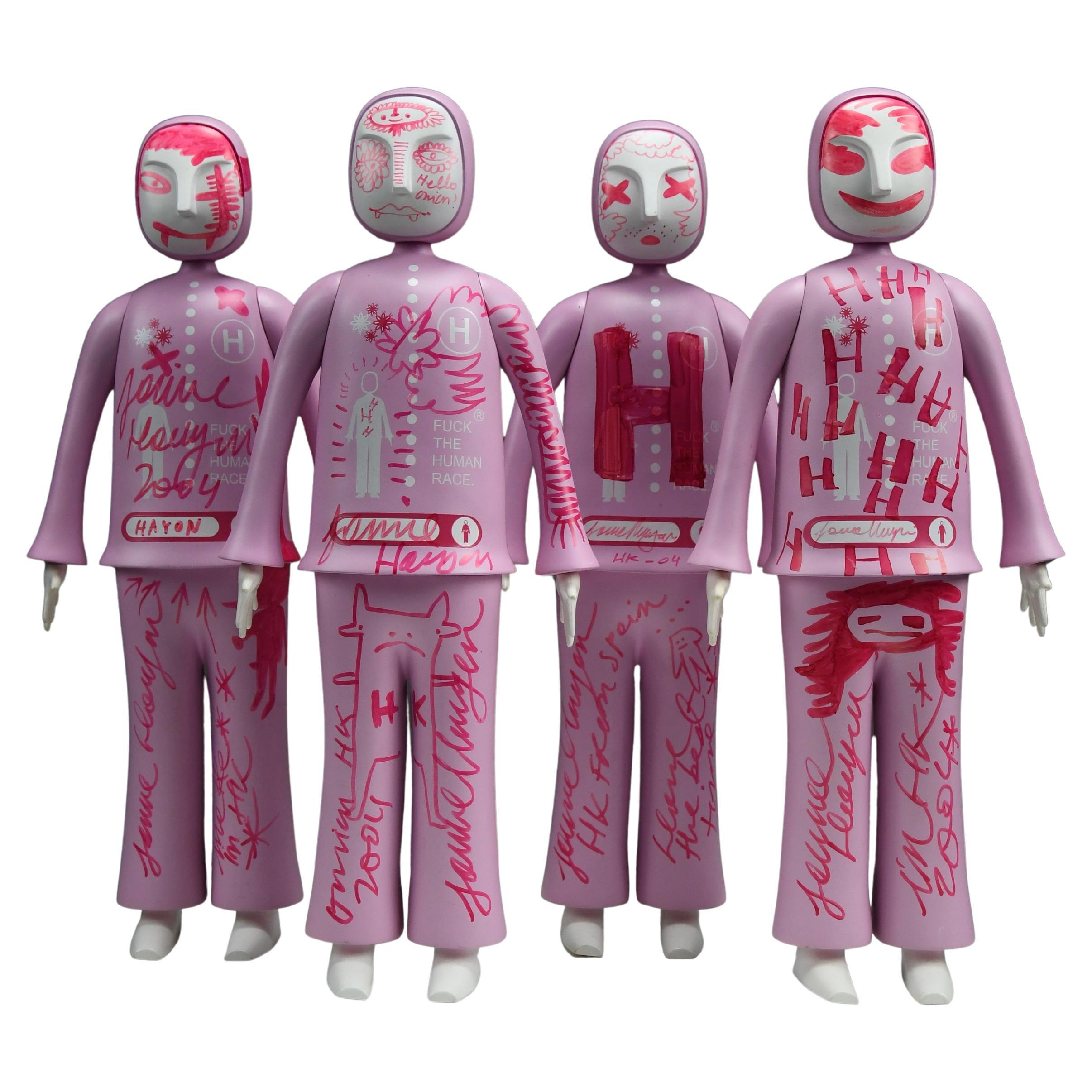 Jaime Hayon Designer Toys — Set of 4 Unique Hand-Decorated “Onion” Figures