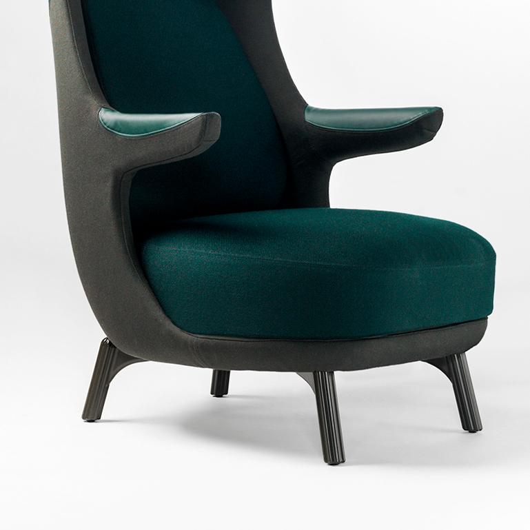 Spanish Jaime Hayon, Dino Armchair Contemporary Green Hayon Edition Upholstery For Sale