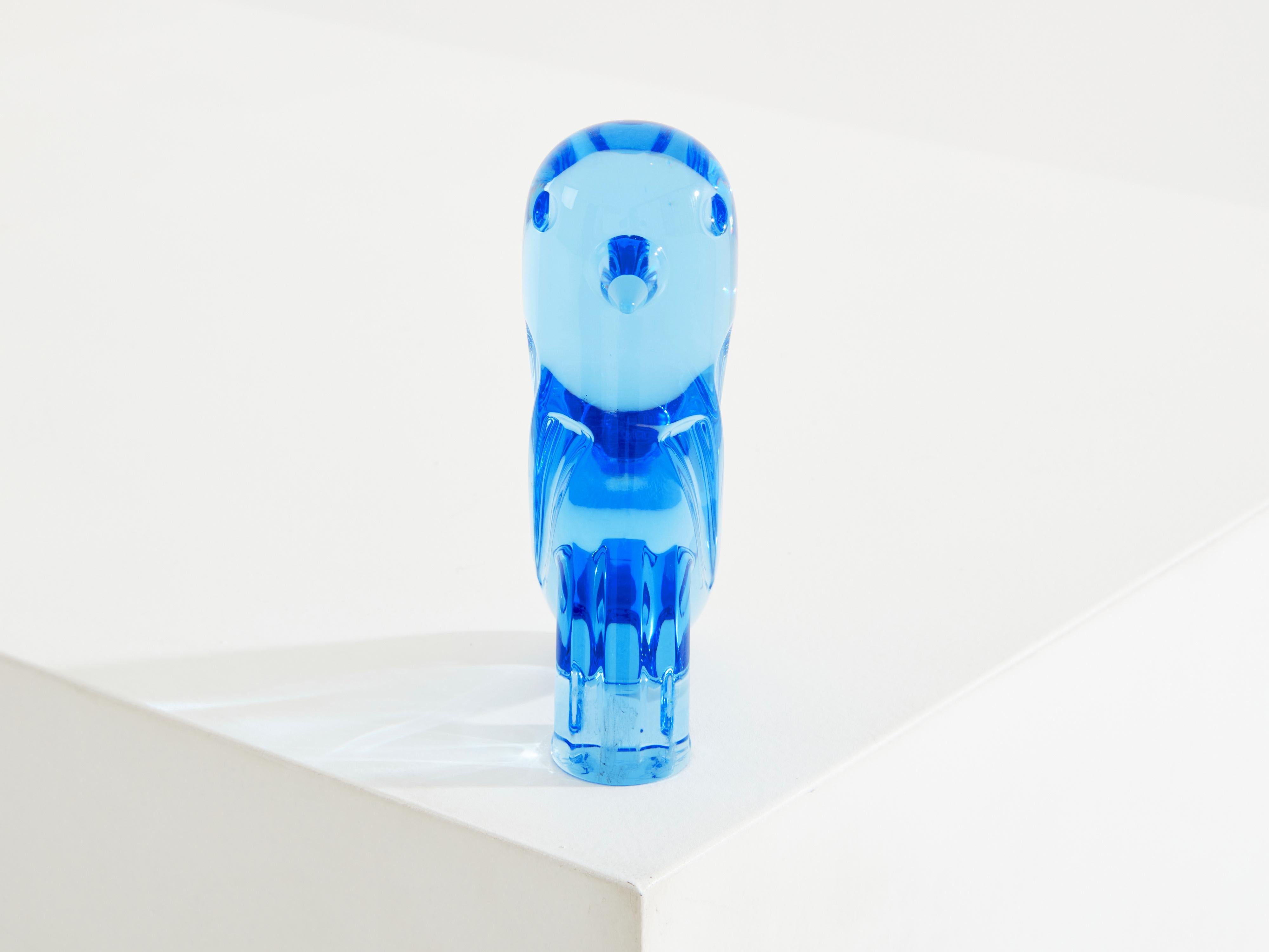 Jaime Hayon für Baccarat Faunacrystopolis Hellblauer Kristallvogel 2020 (Moderne) im Angebot
