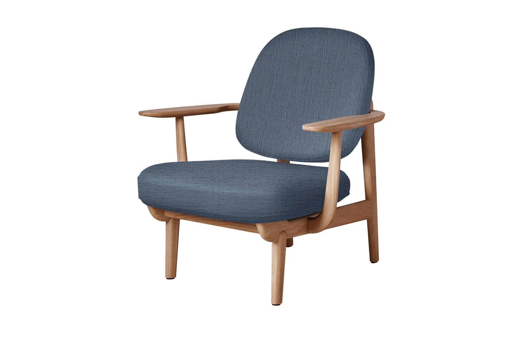 Mid-Century Modern Jaime Hayon Fred Lounge Chair, Oiled Oak For Sale