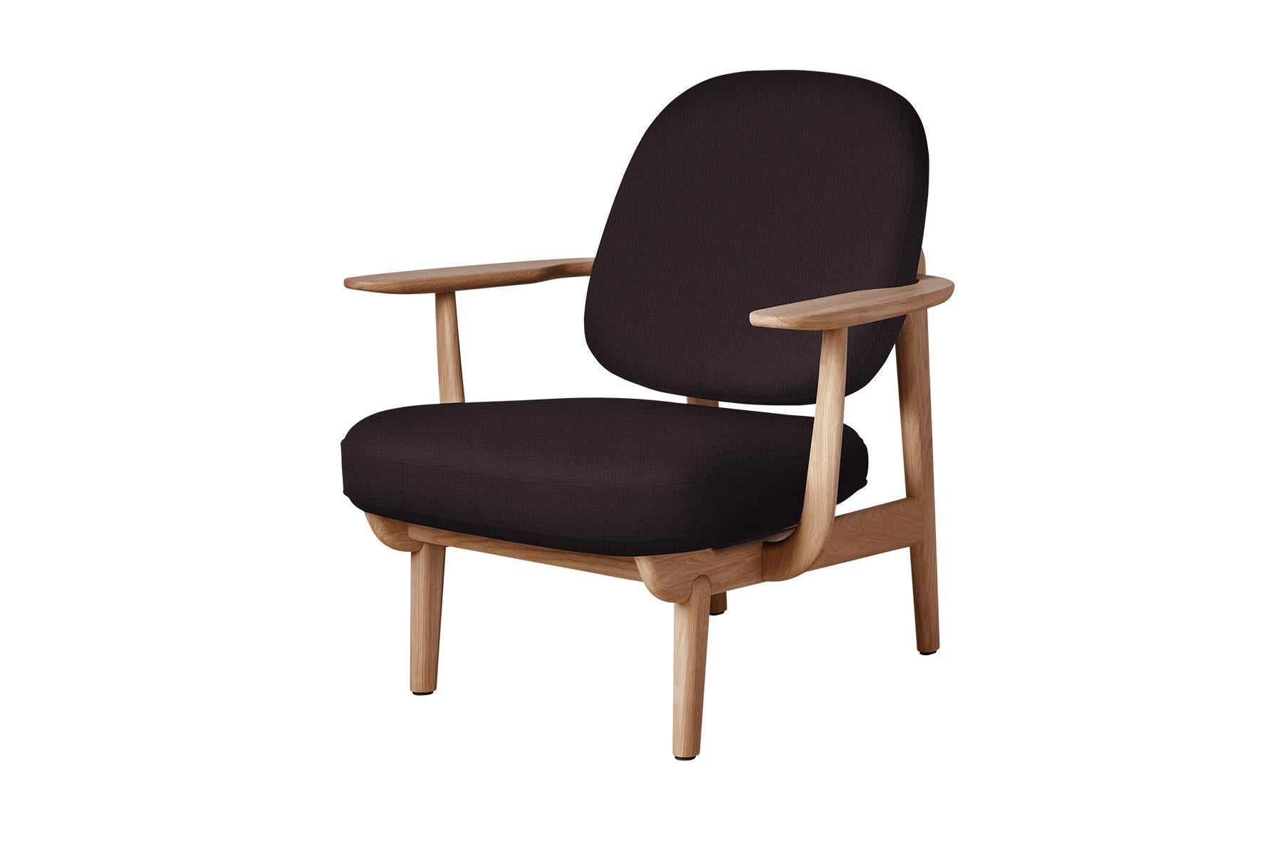 Contemporary Jaime Hayon Fred Lounge Chair, Oiled Oak For Sale