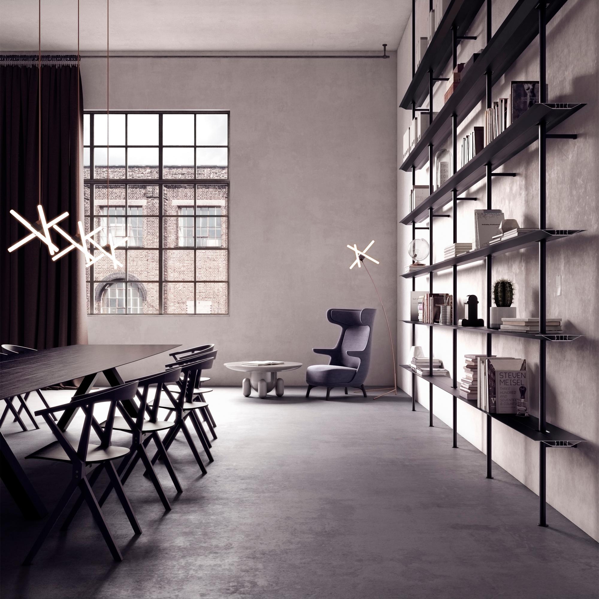 Glass Jaime Hayon Light Grey Explorer #01 Table by BD Barcelona